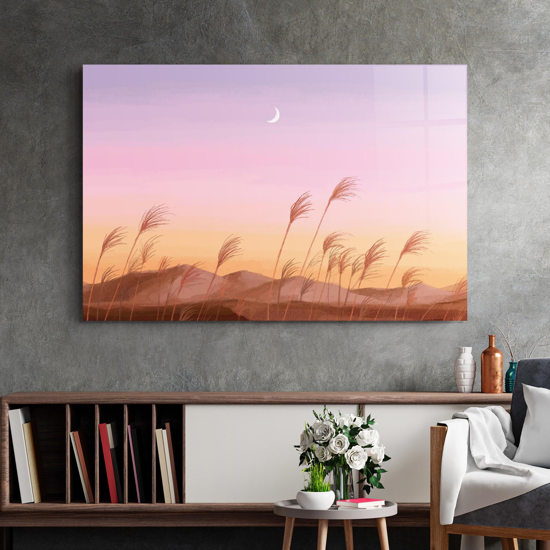 Tablou Sticla Small Moon mockup 2