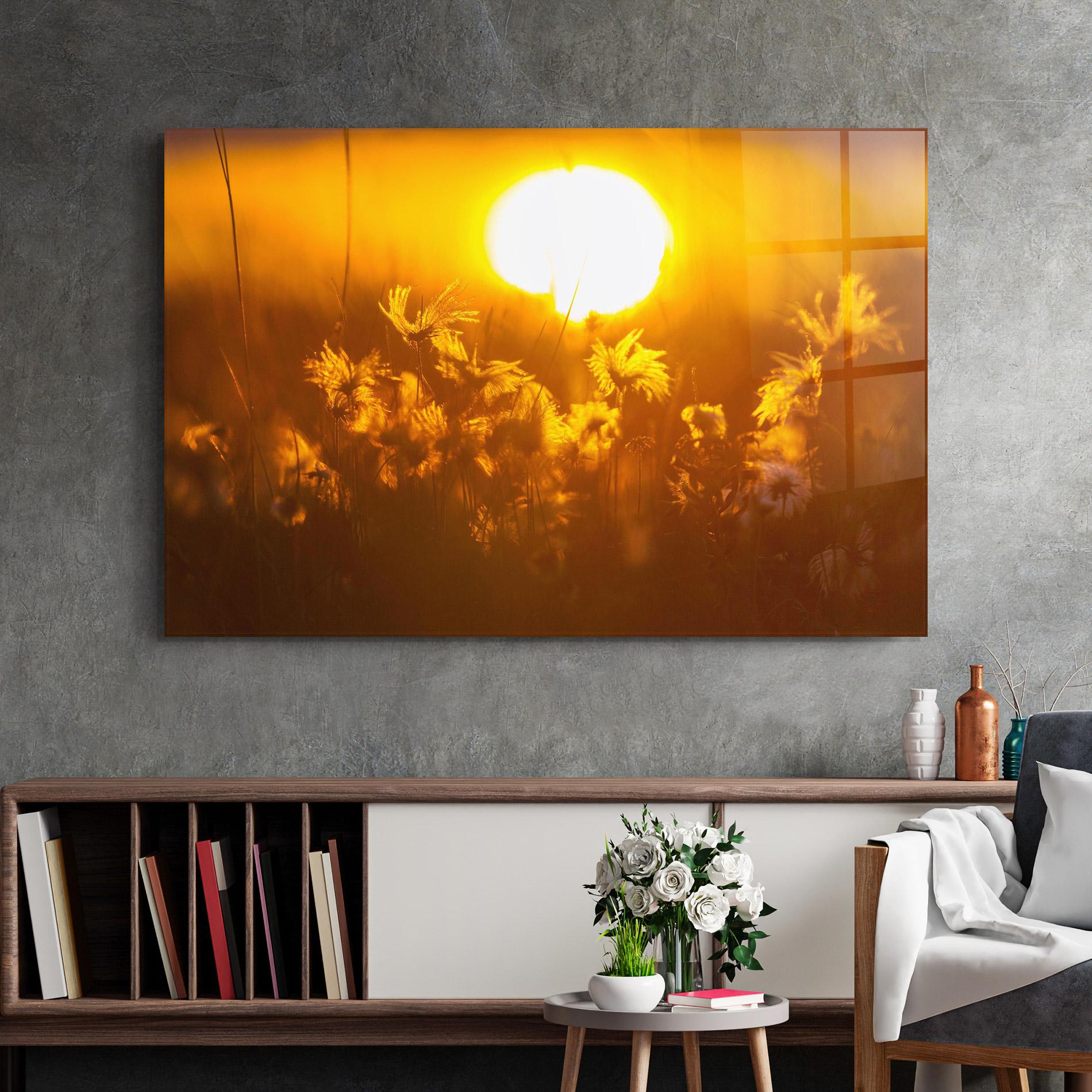 Tablou Sticla Wildflowers mockup 2