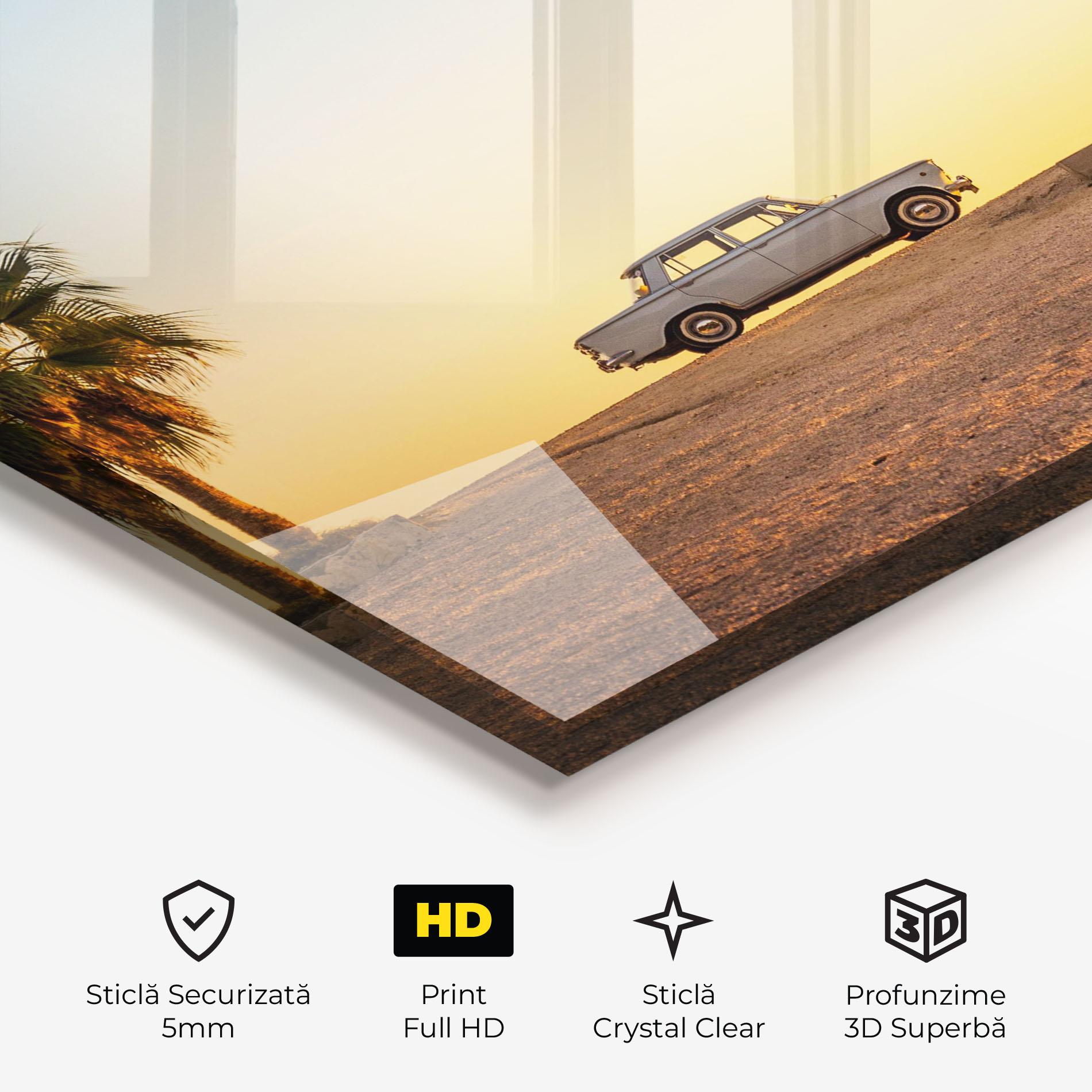 Tablou Sticla Summer Car mockup 3