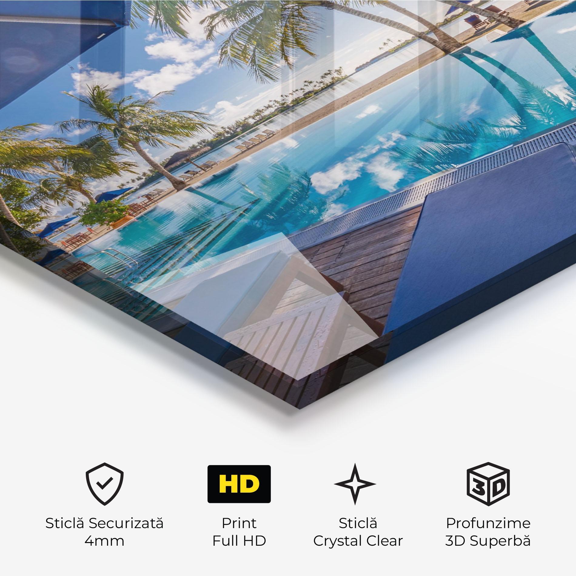 Tablou Sticla Fantastic Summer Mood mockup 3