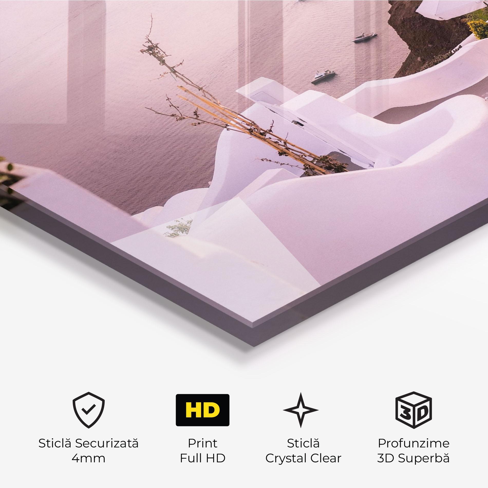 Tablou Sticla Grece Strairs mockup 3