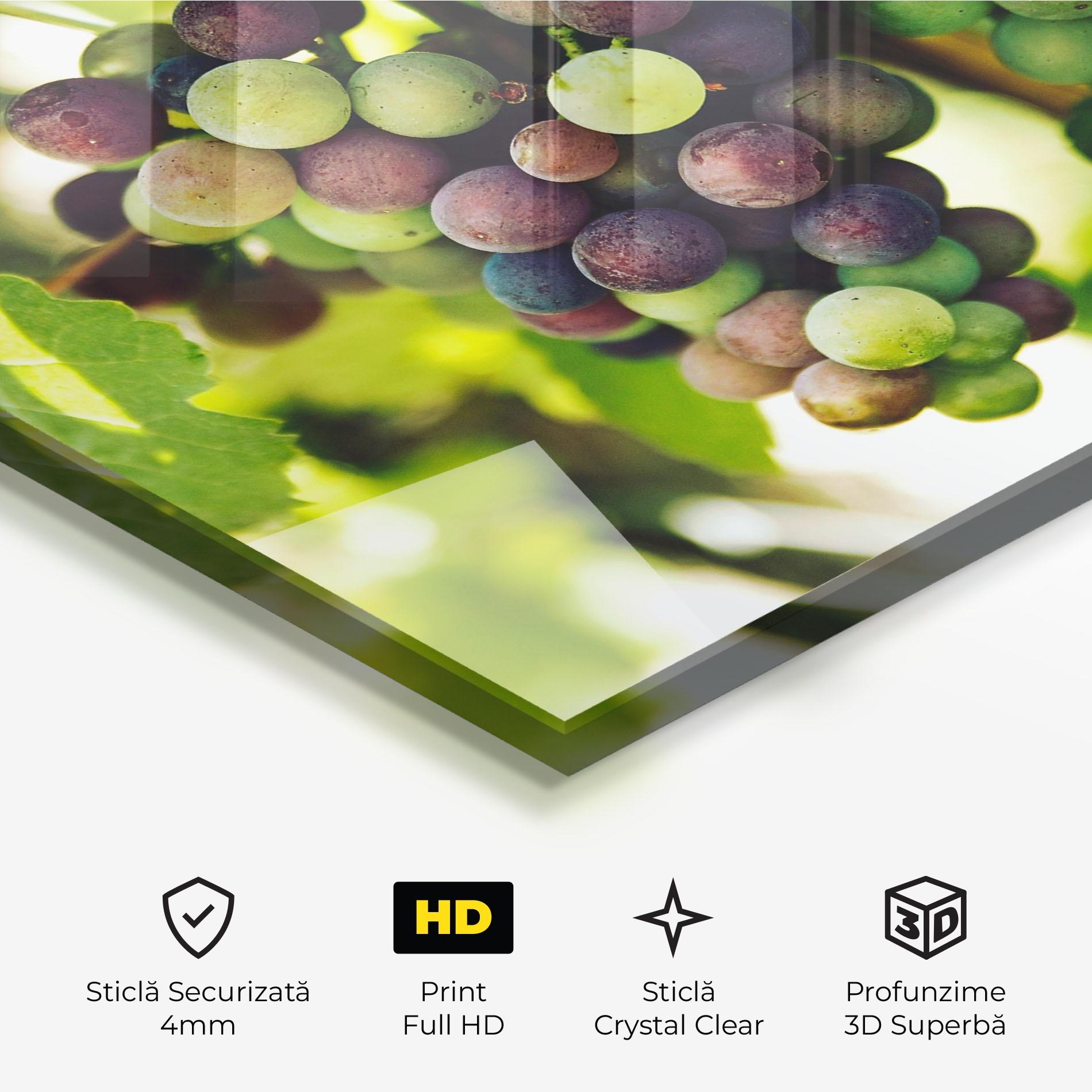 Tablou Sticla Green Grapes mockup 3