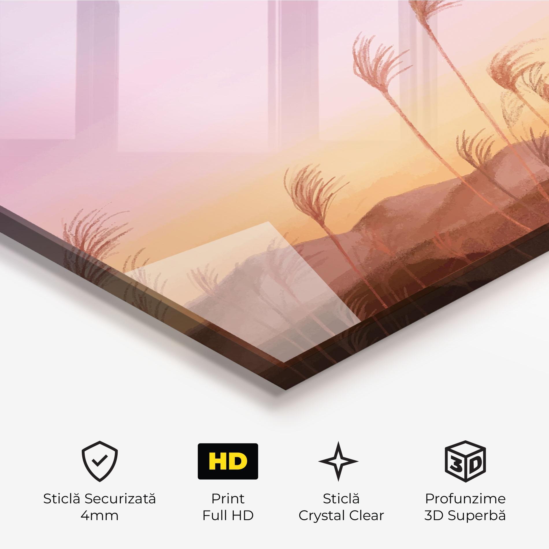 Tablou Sticla Small Moon mockup 3