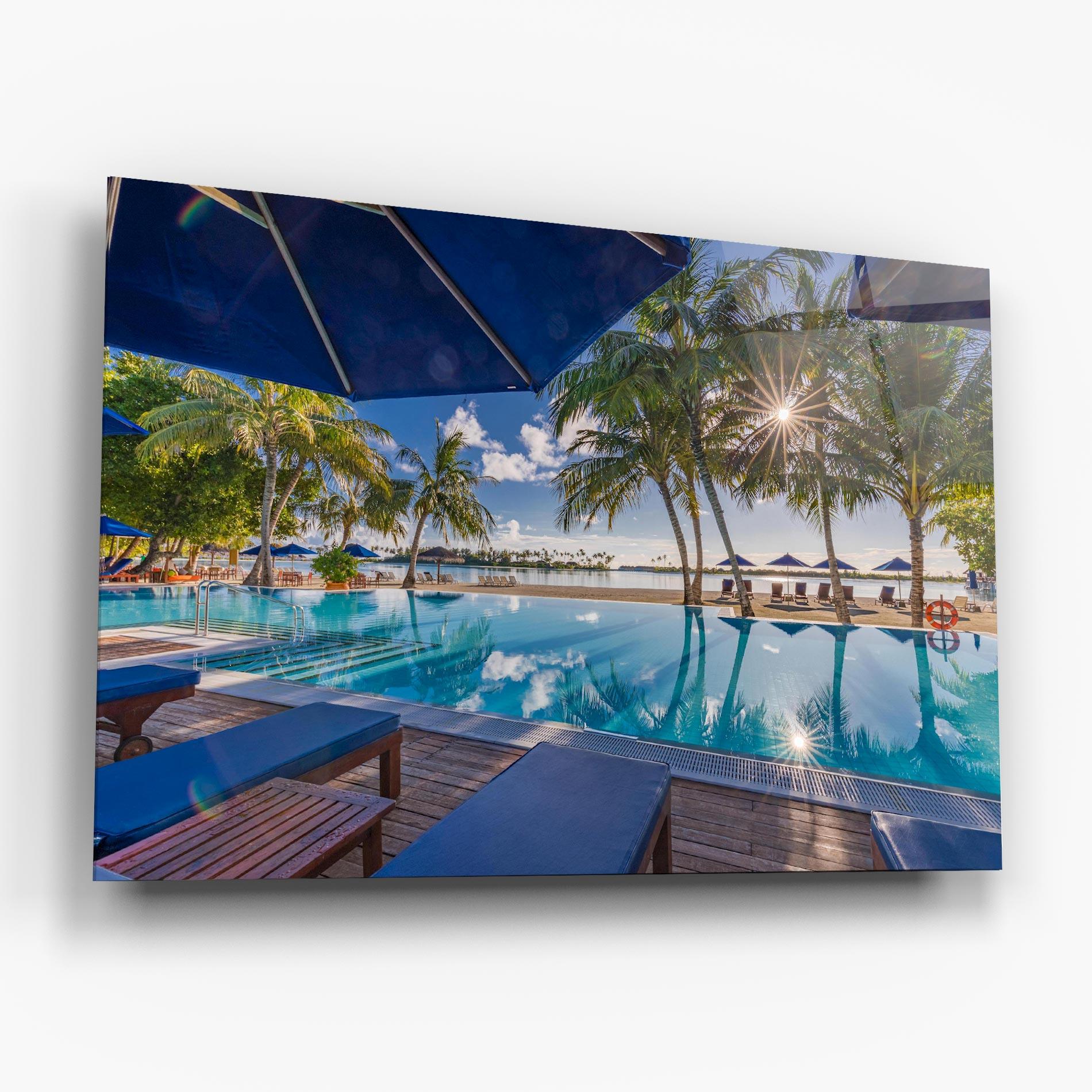 Tablou Sticla Fantastic Summer Mood mockup 6