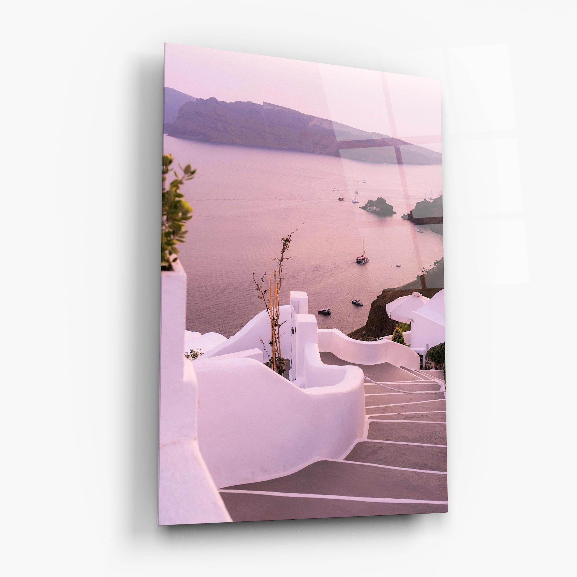Tablou Sticla Grece Strairs mockup 6