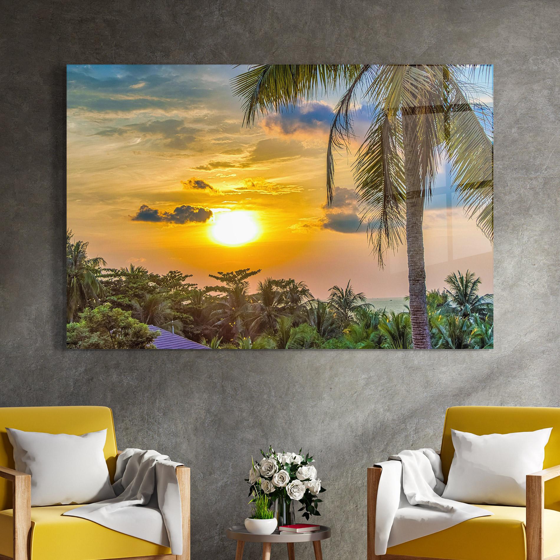 Tablou Sticla Summer View mockup 4