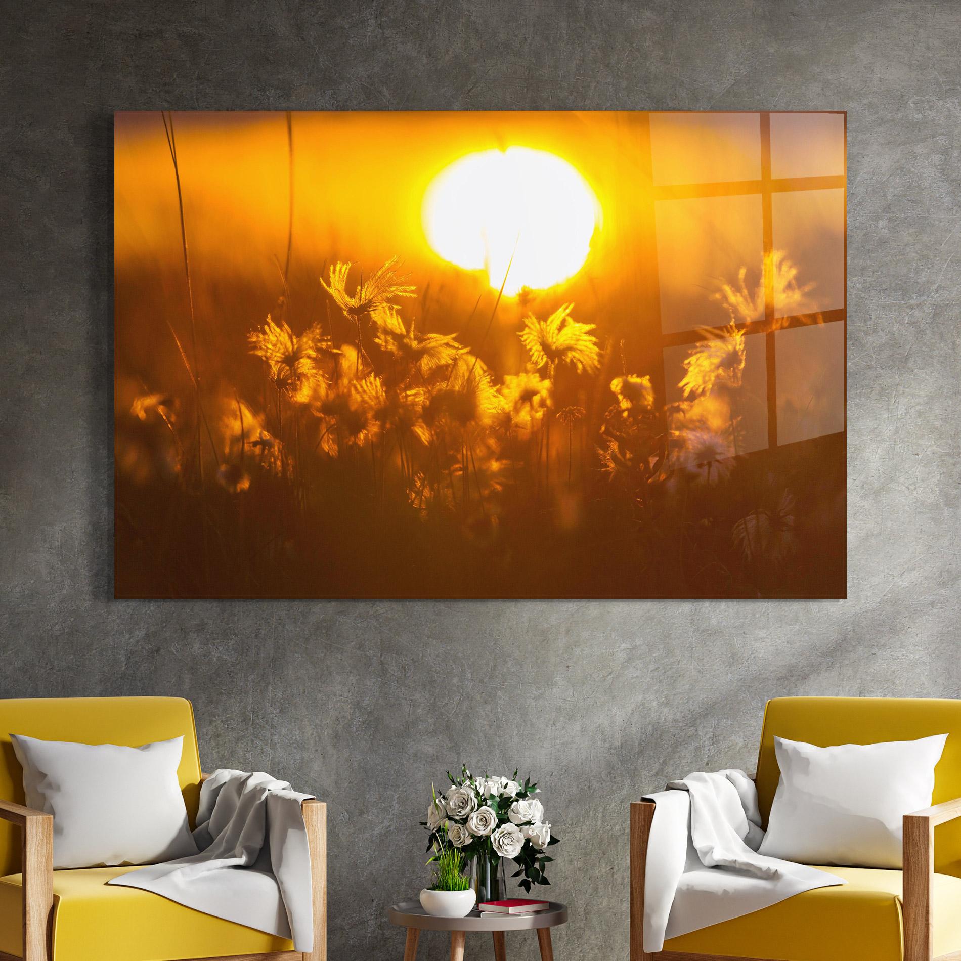 Tablou Sticla Wildflowers mockup 4