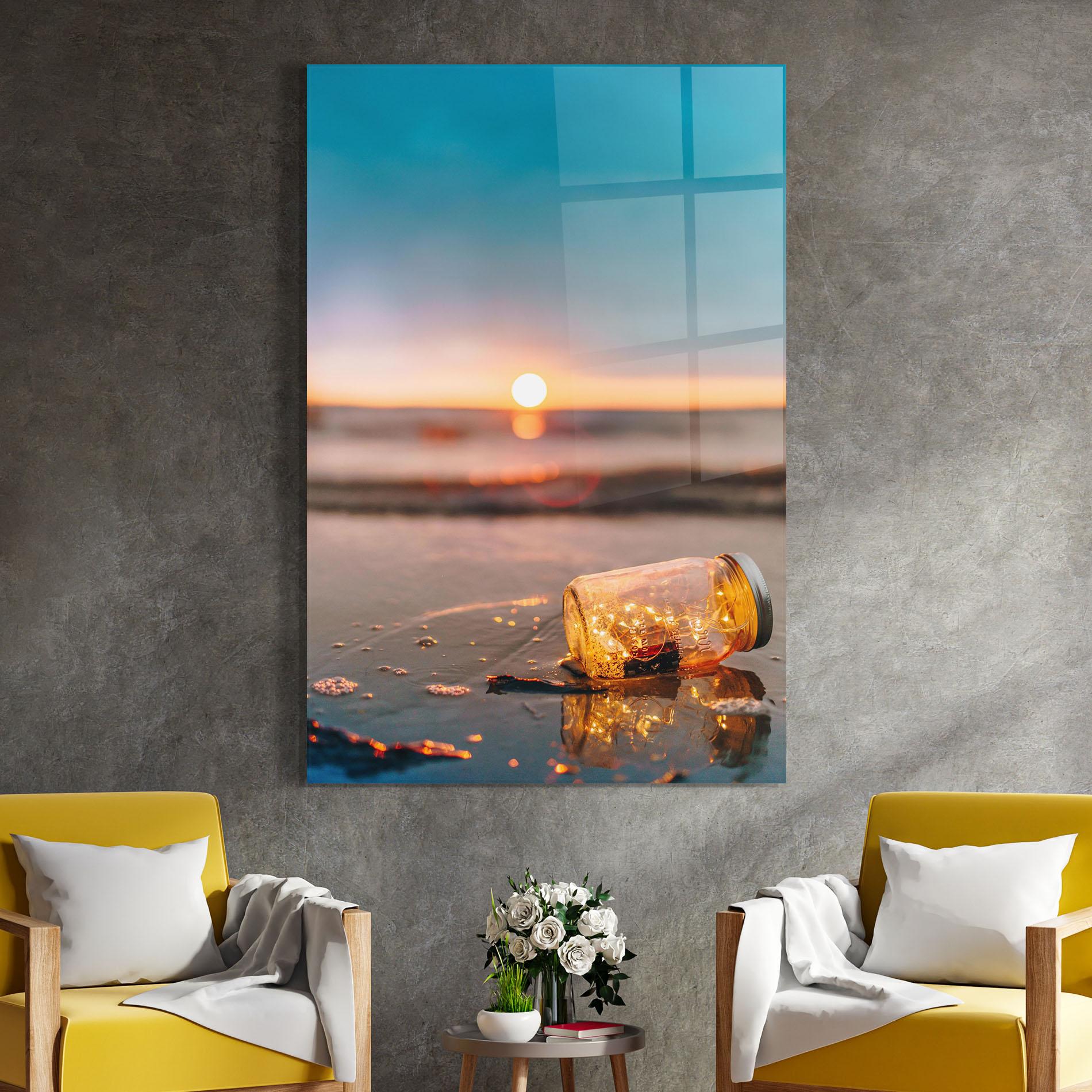 Tablou Sticla Jar With Lights mockup 4