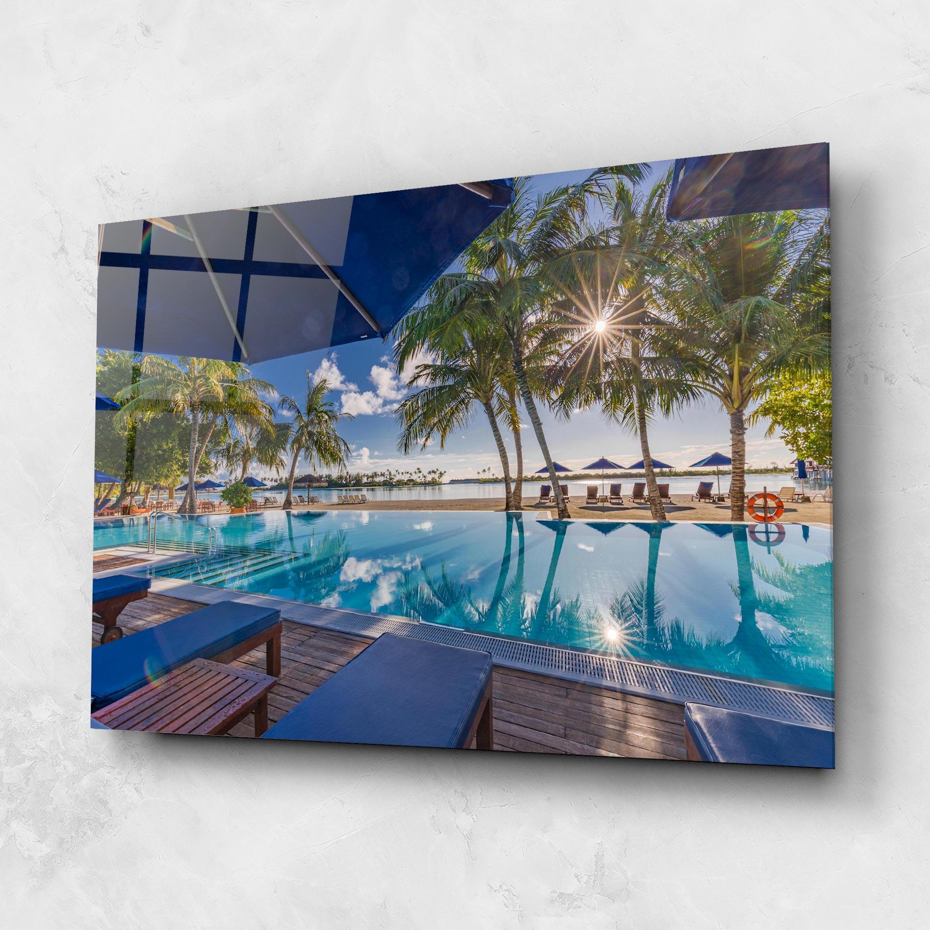 Tablou Sticla Fantastic Summer Mood mockup 1