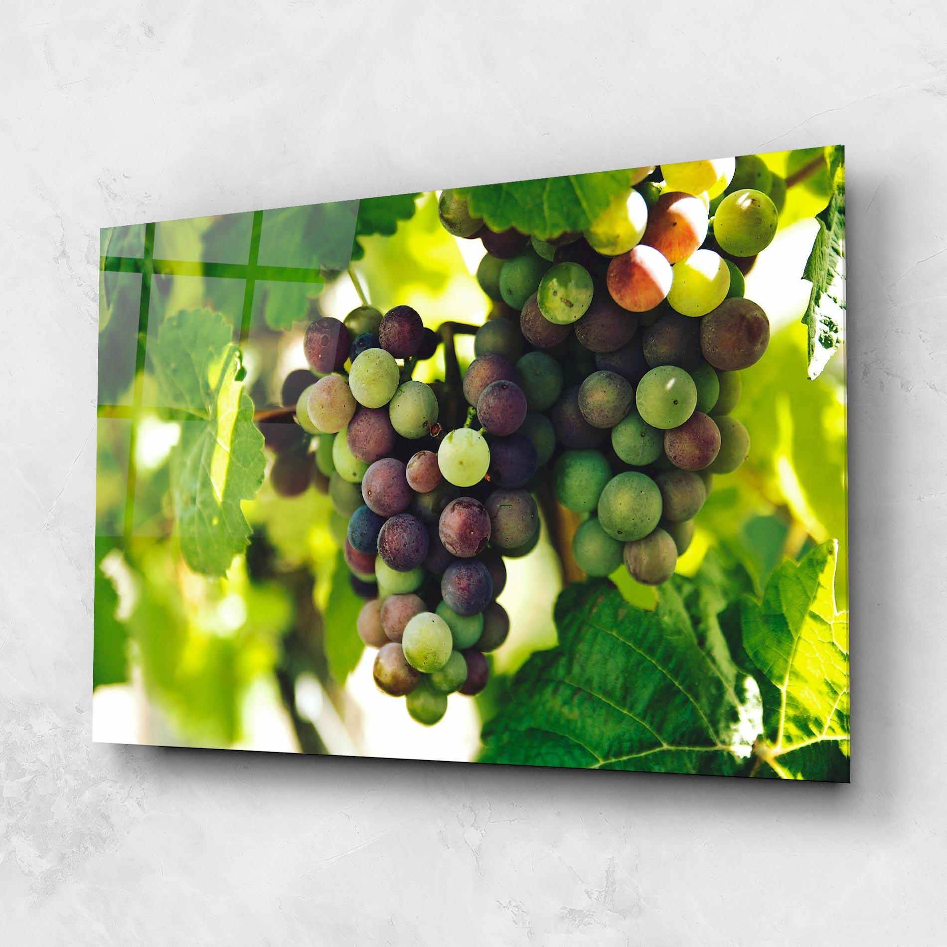 Tablou Sticla Green Grapes mockup 1