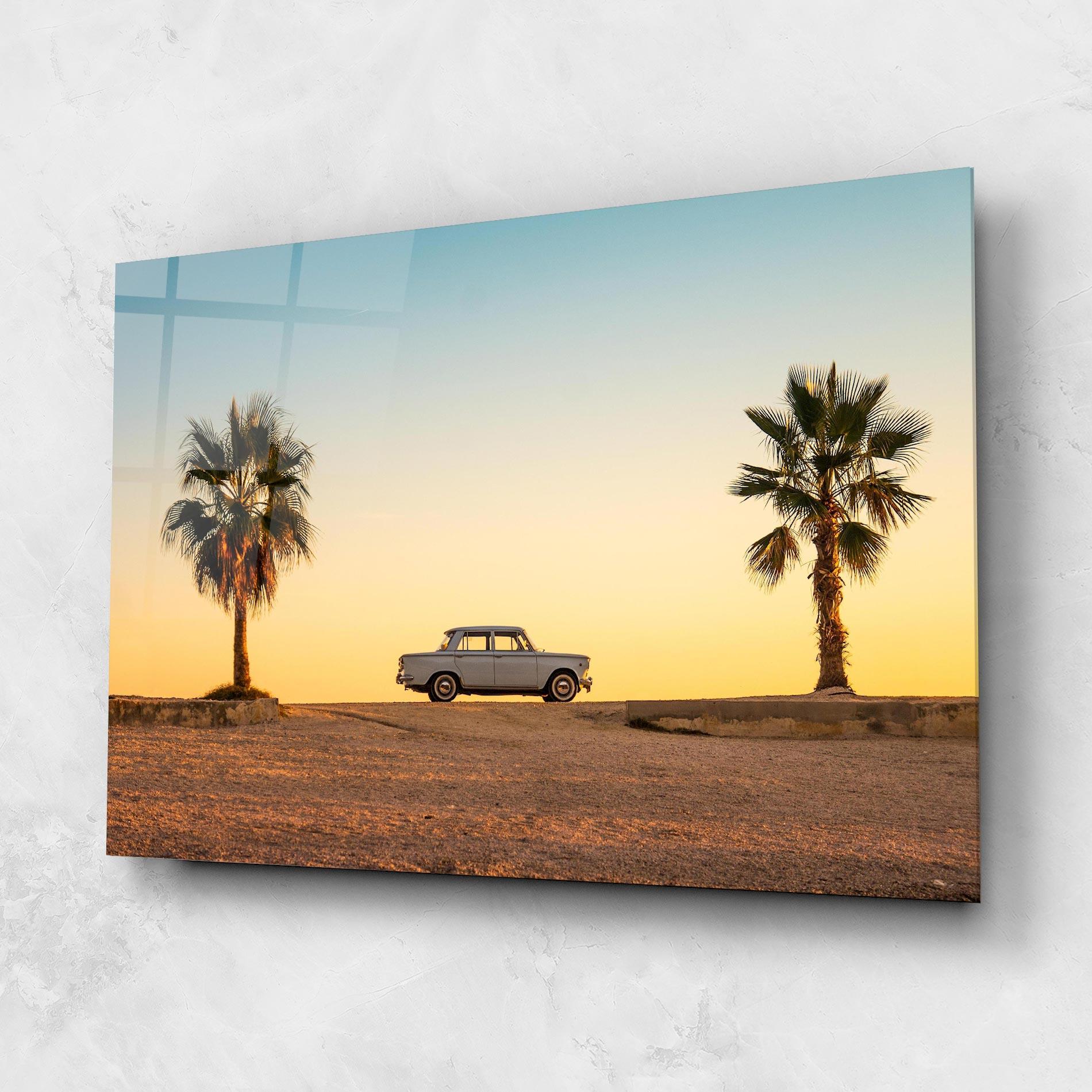 Tablou Sticla Summer Car mockup 1