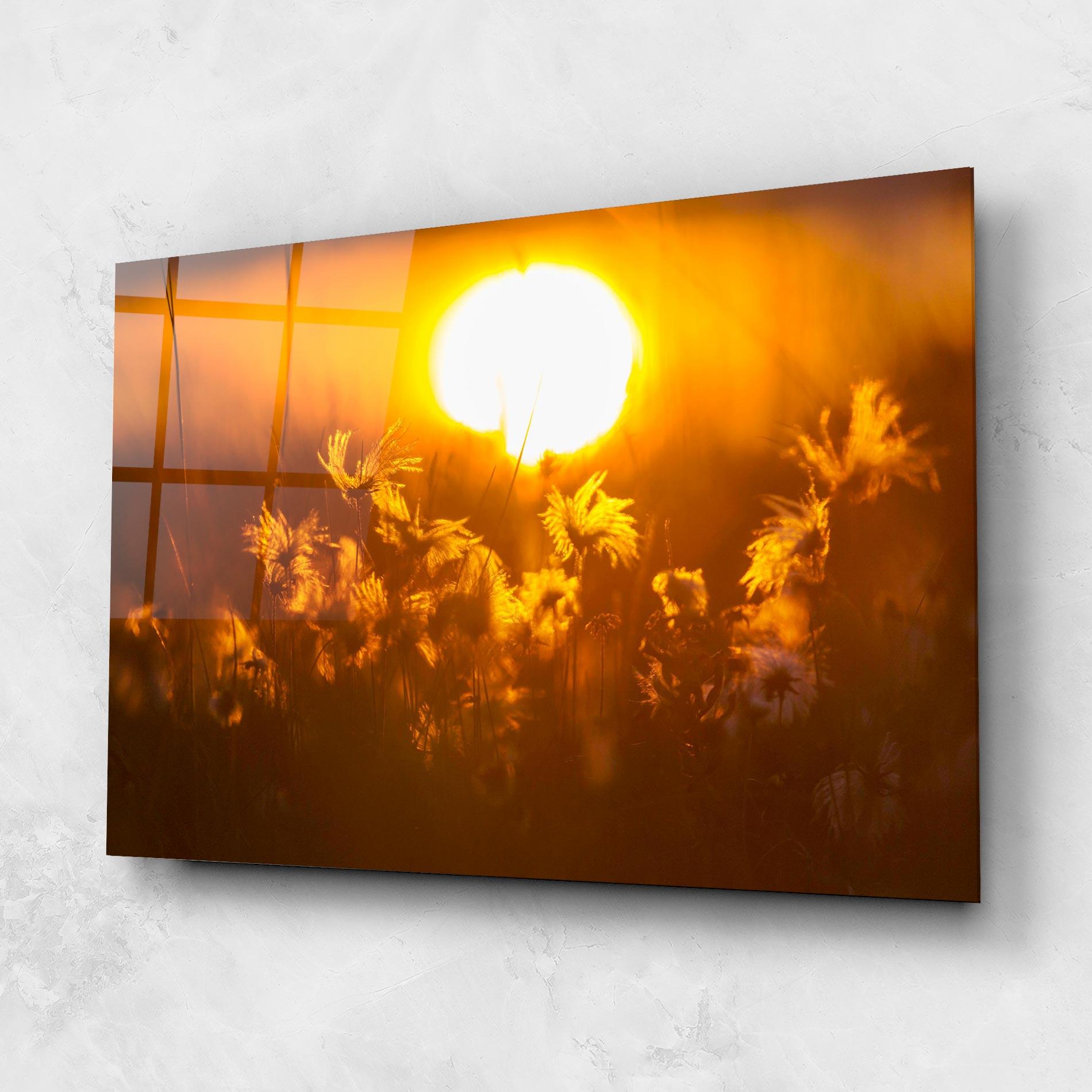 Tablou Sticla Wildflowers mockup 1