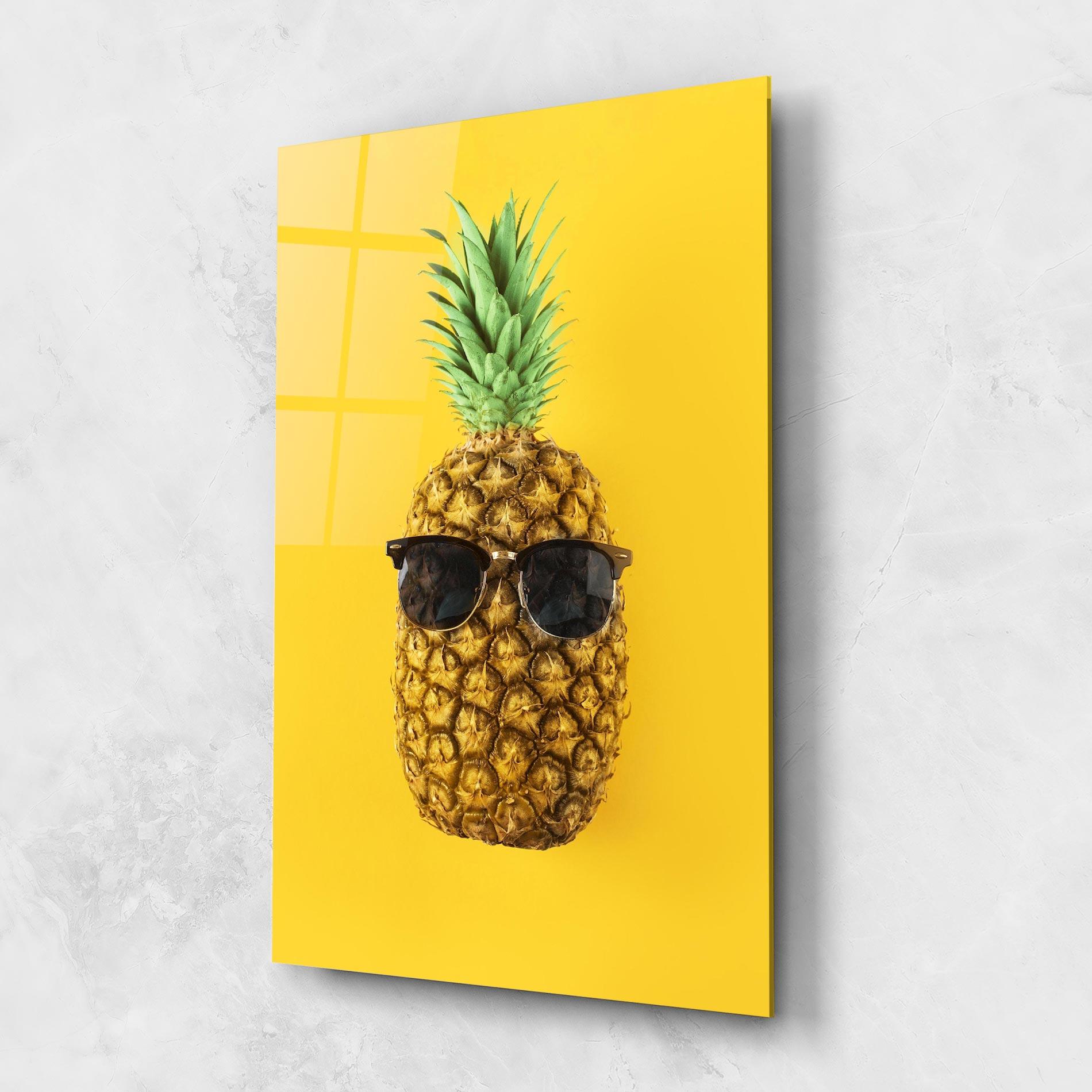 Tablou Sticla Fresh Pineapple mockup 1