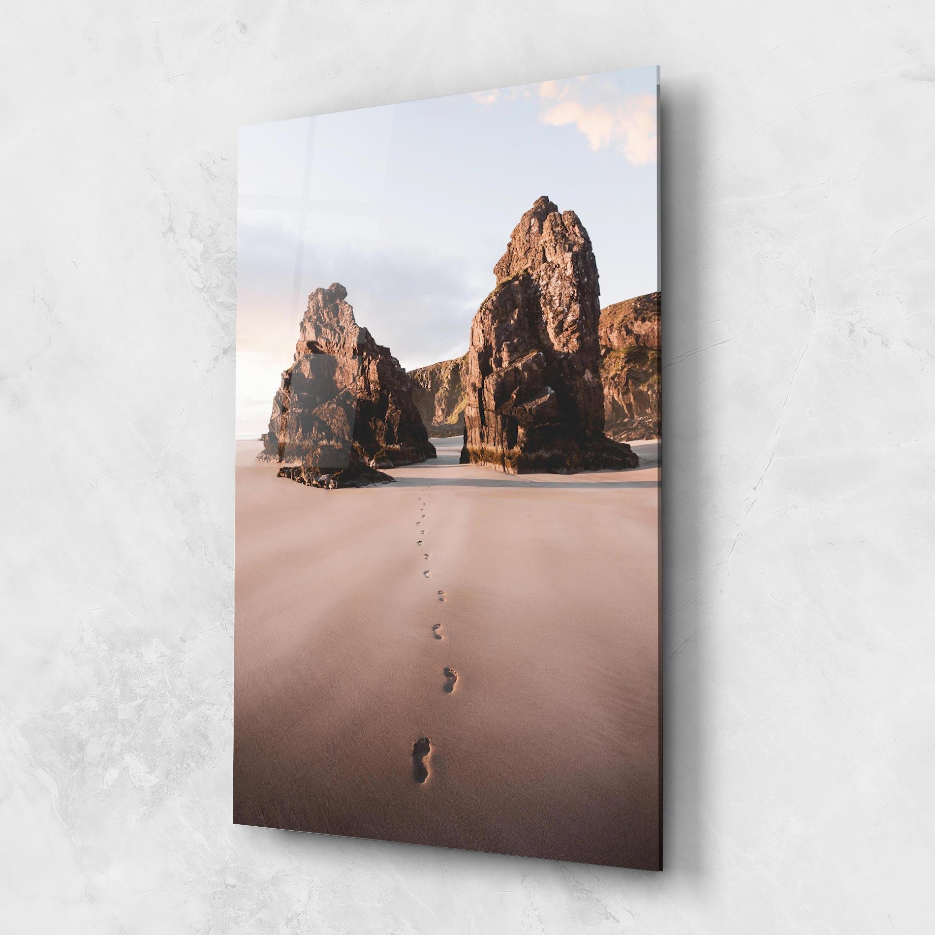 Tablou Sticla Sand Mark mockup 1