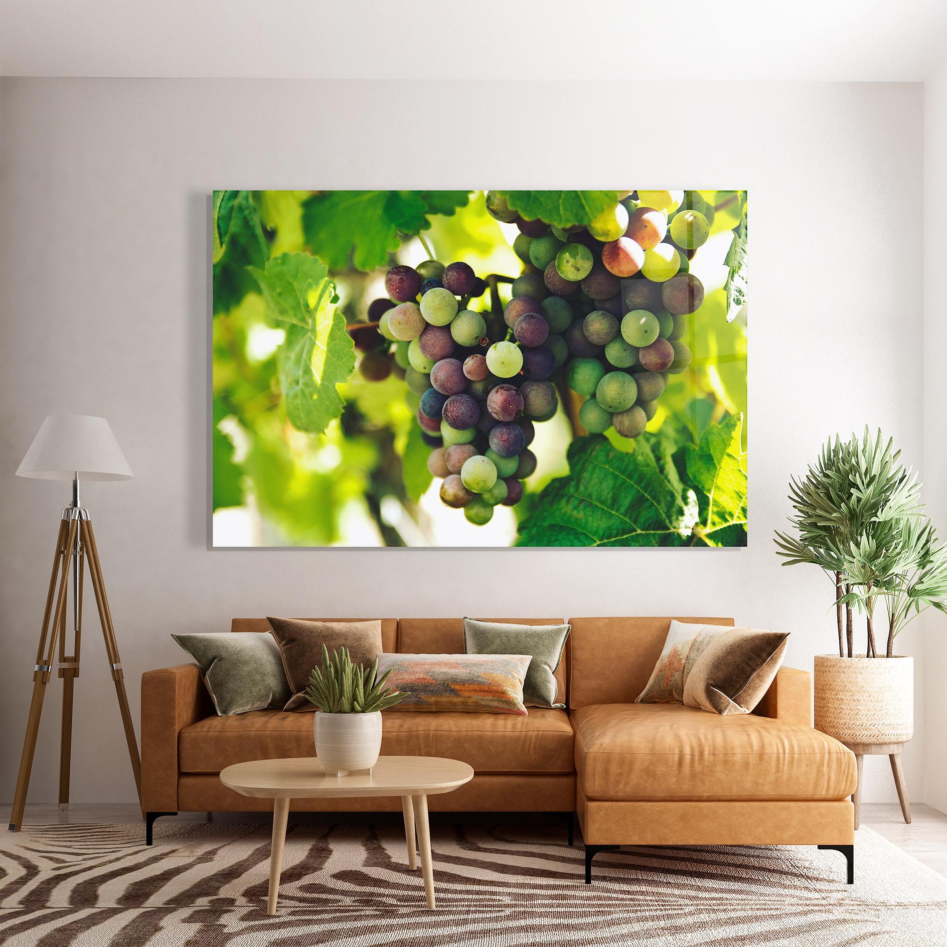 Tablou Sticla Green Grapes mockup 7