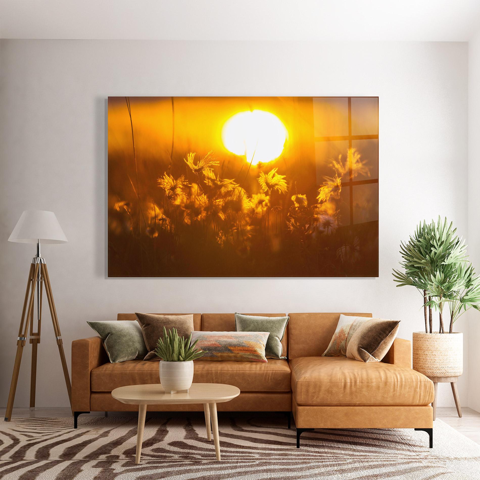 Tablou Sticla Wildflowers mockup 7