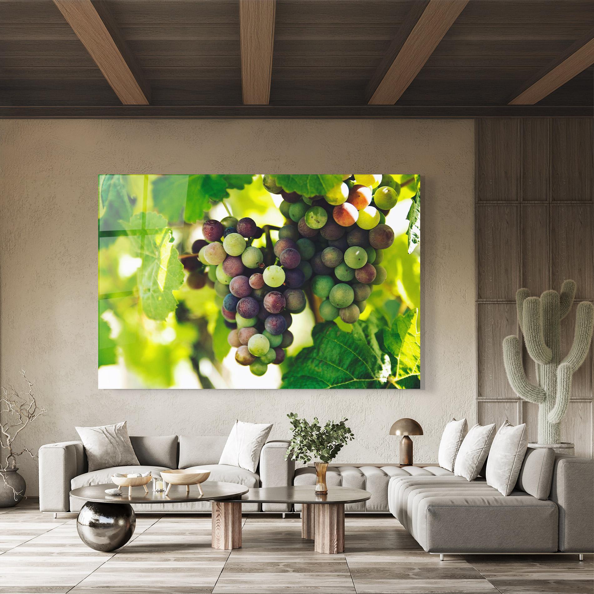 Tablou Sticla Green Grapes mockup 8