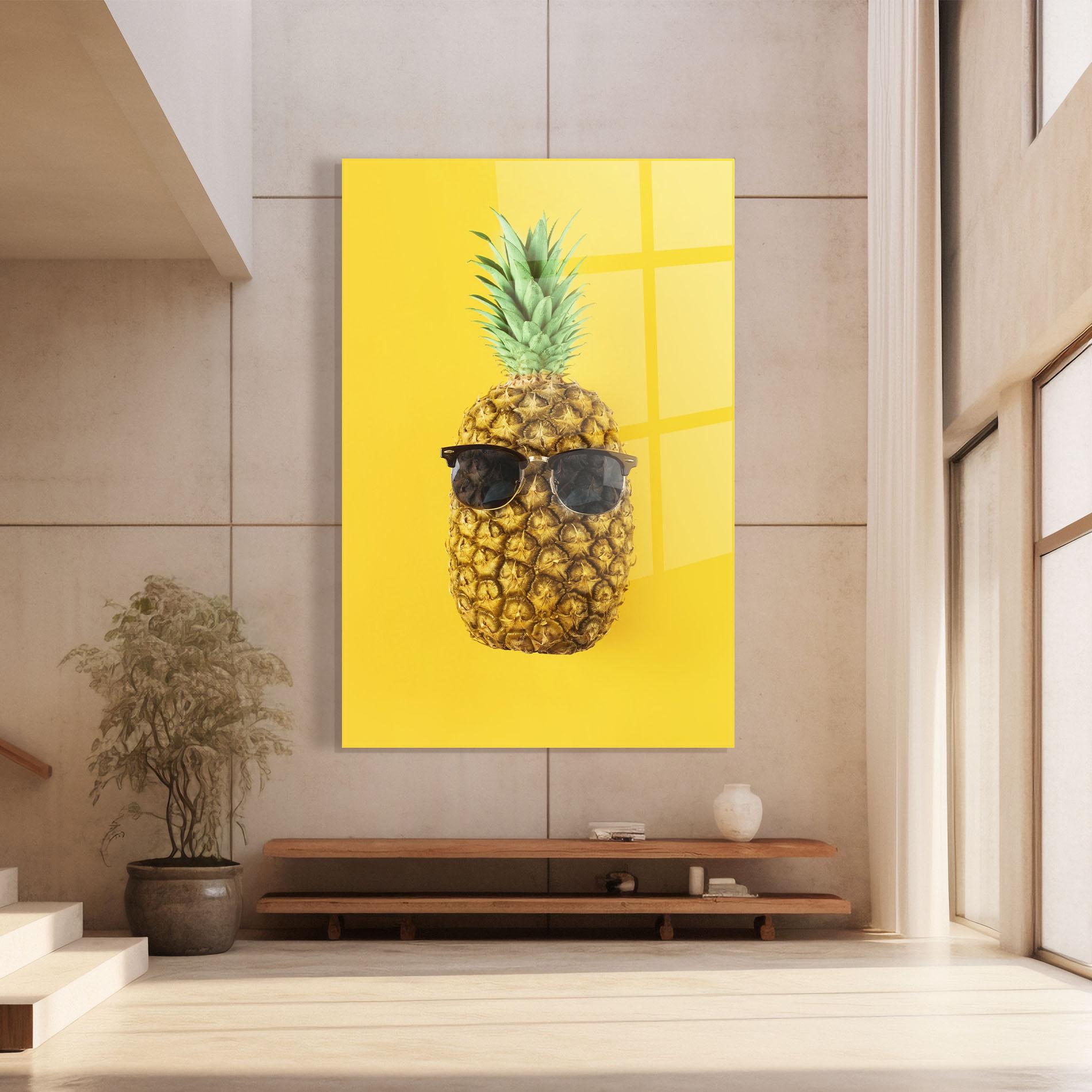 Tablou Sticla Fresh Pineapple mockup 8