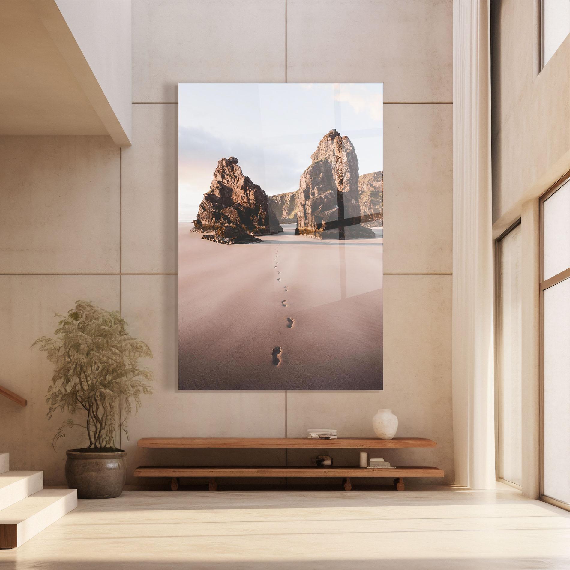 Tablou Sticla Sand Mark mockup 8