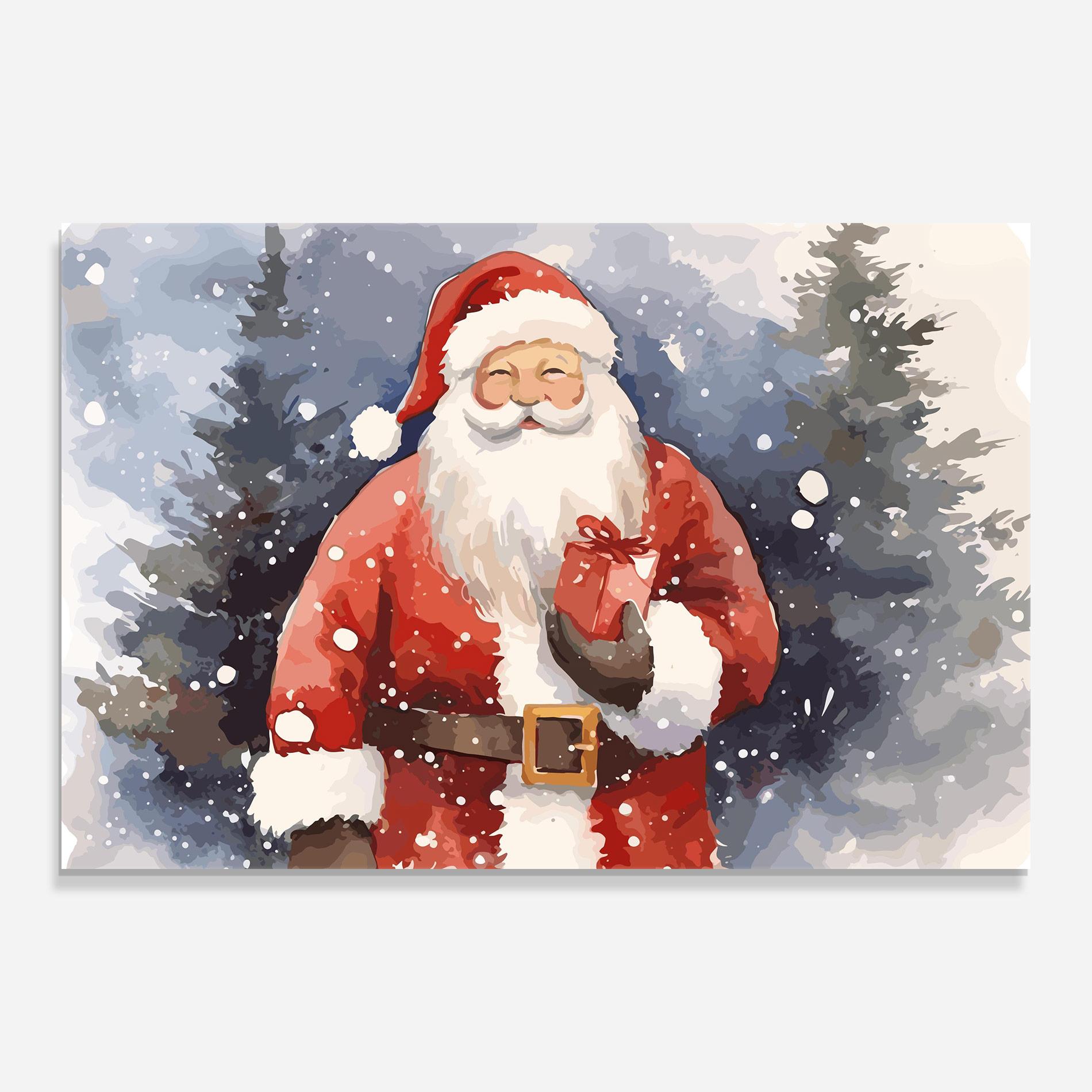 Tablou Sticla Holding Gift mockup 0