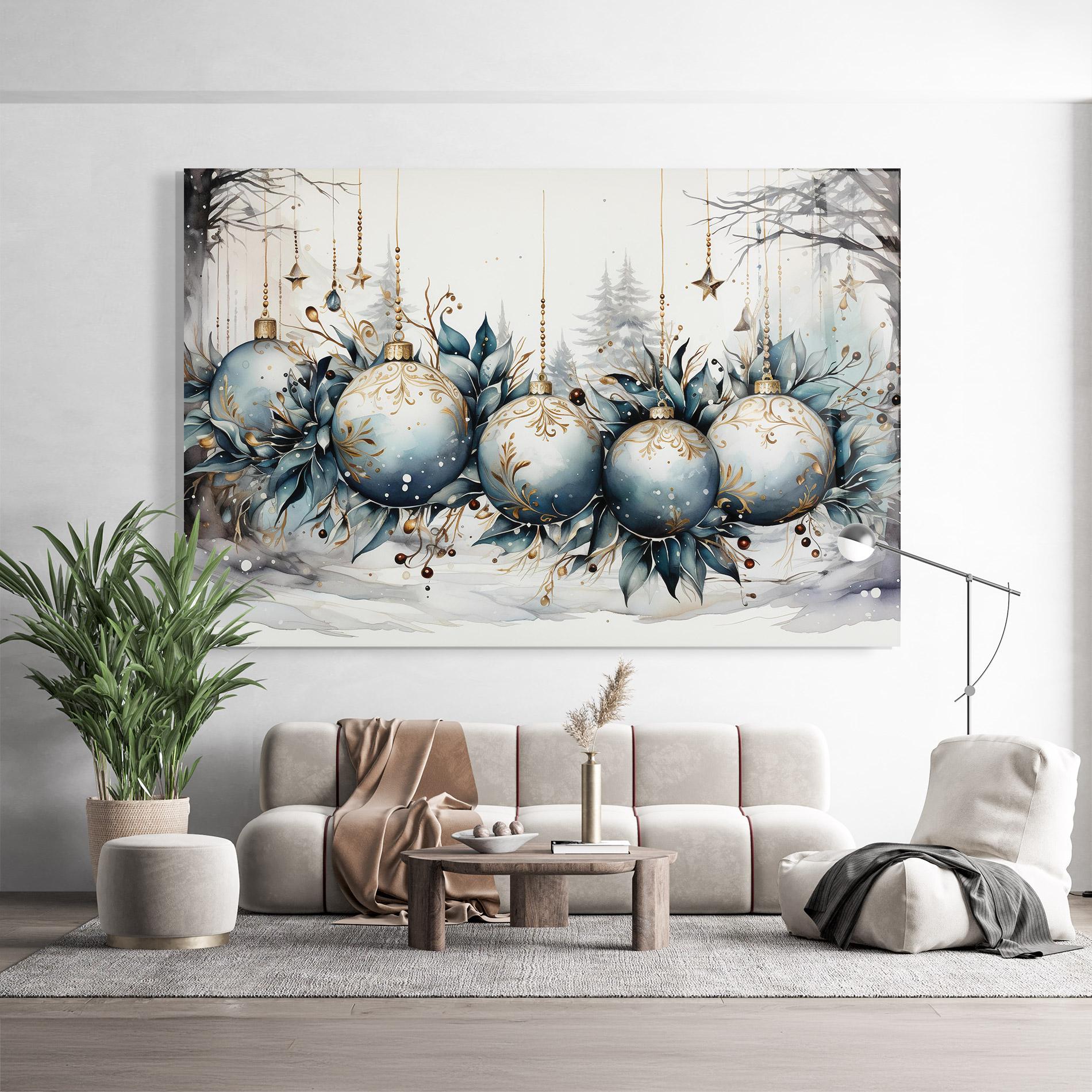 Tablou Sticla Christmas Paper mockup 9