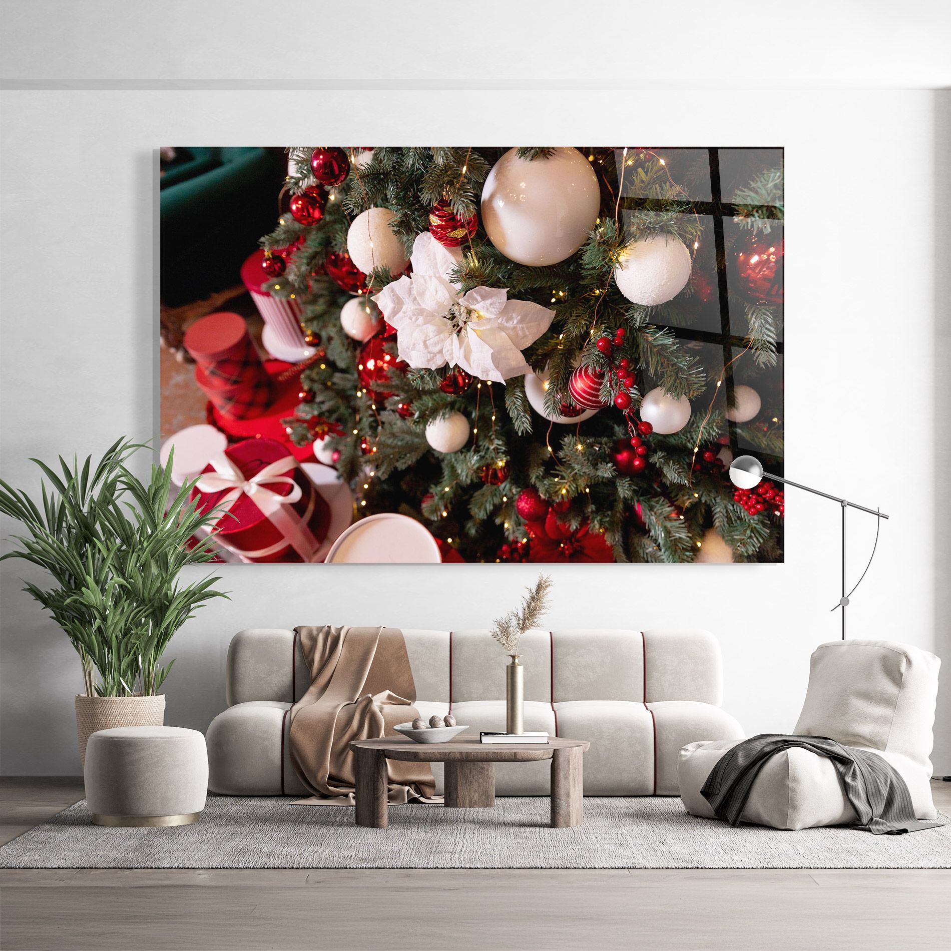 Colourful Christmas Baubles mockup 9