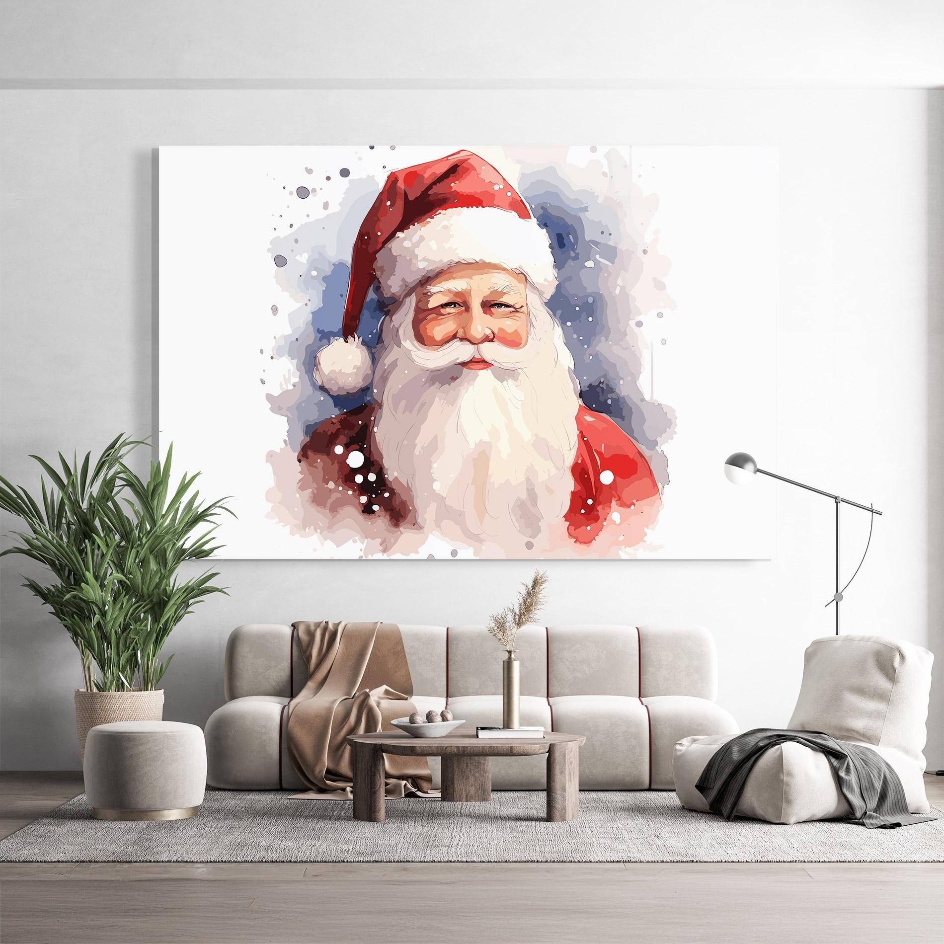 Tablou Sticla Cute Santa mockup 9
