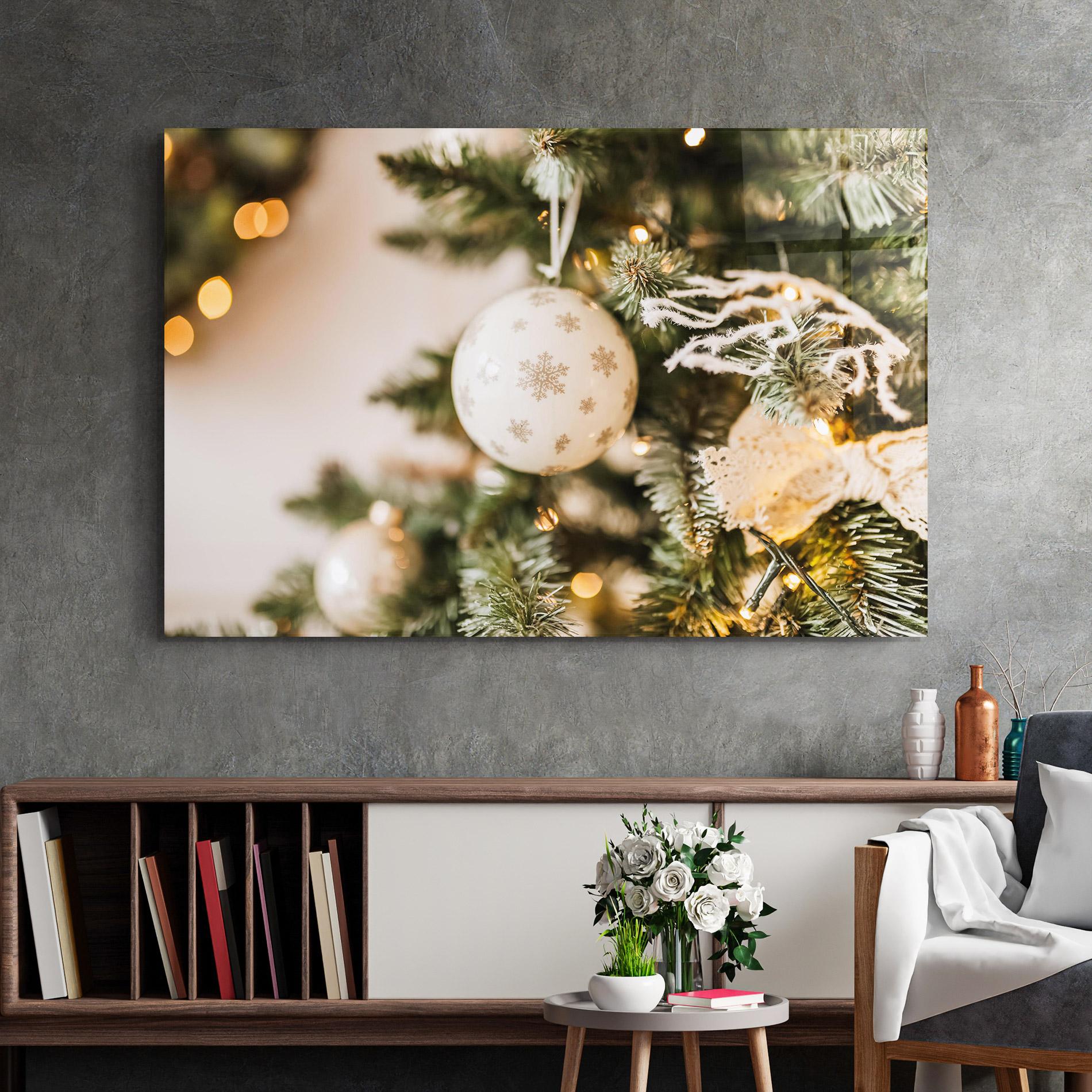 Tablou Sticla Christmas Home mockup 2