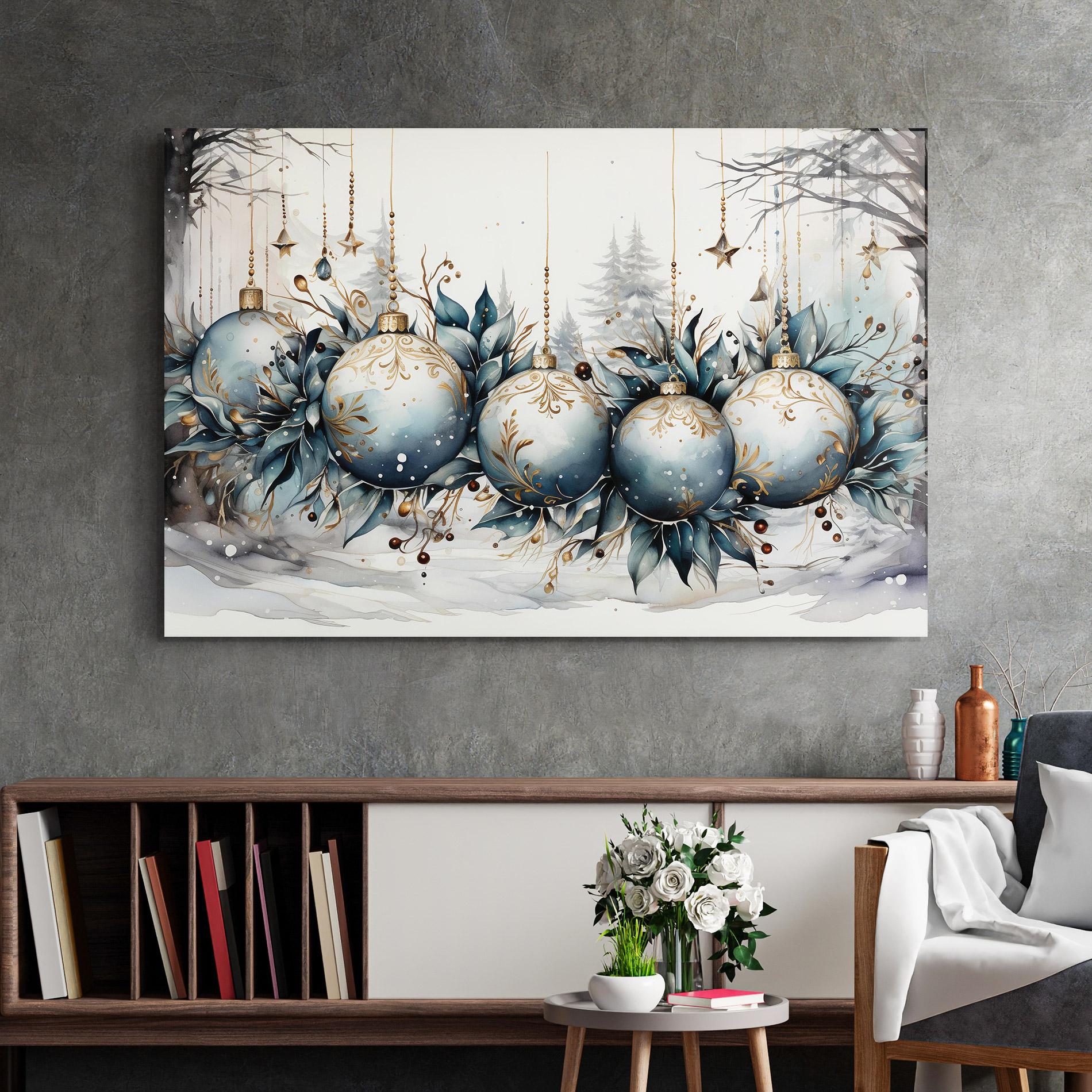 Tablou Sticla Christmas Paper mockup 2