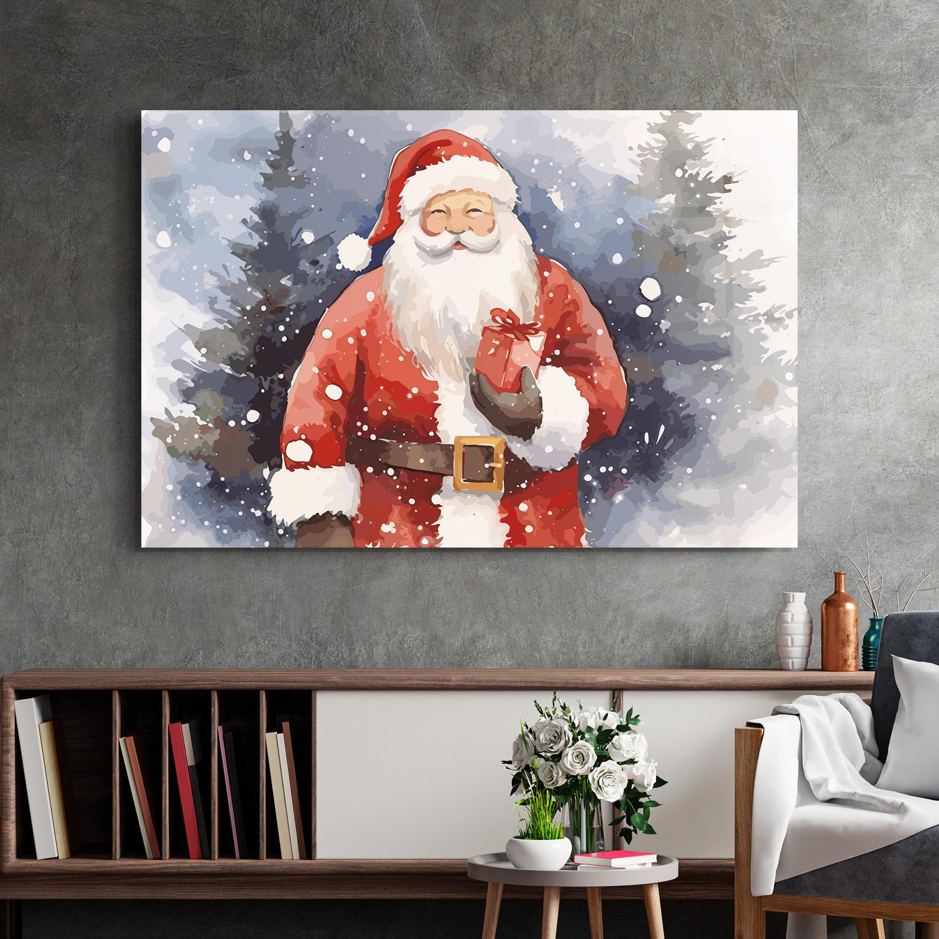 Tablou Sticla Holding Gift mockup 2