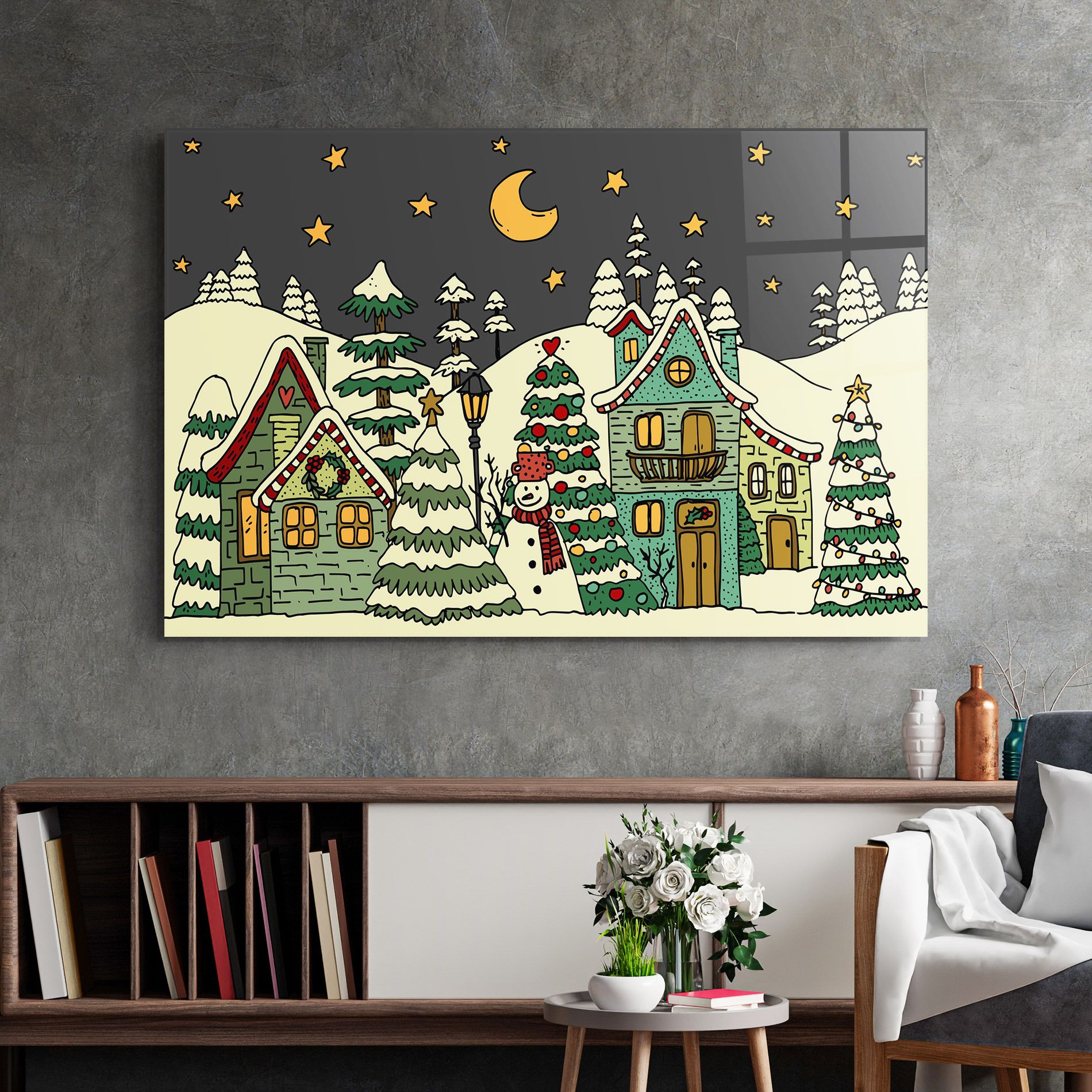 House With Snow mockup 2