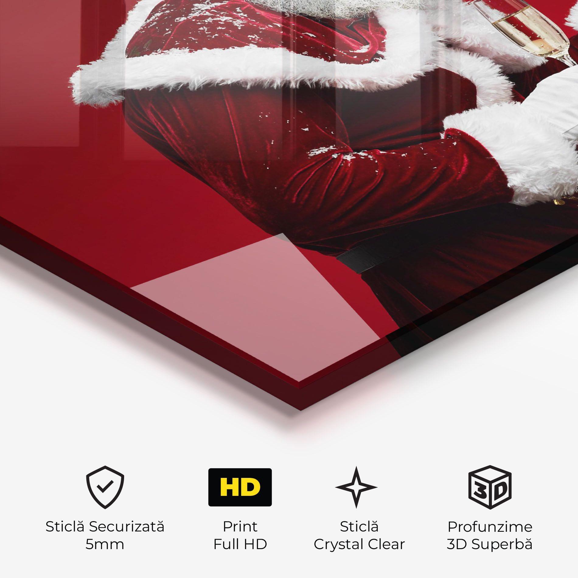 Holding Champagne Santa mockup 3