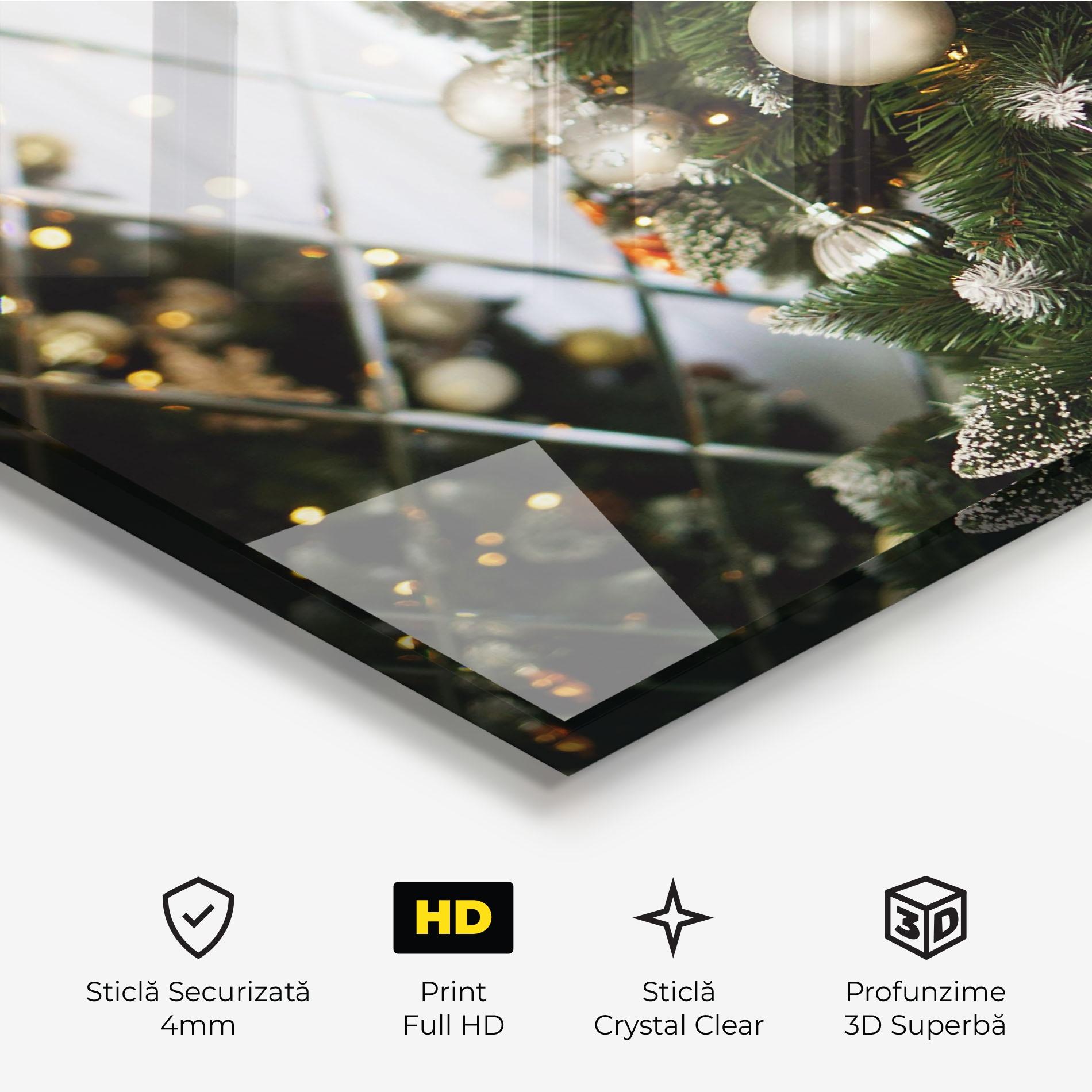 Tablou Sticla Christmas Decor Tree mockup 3