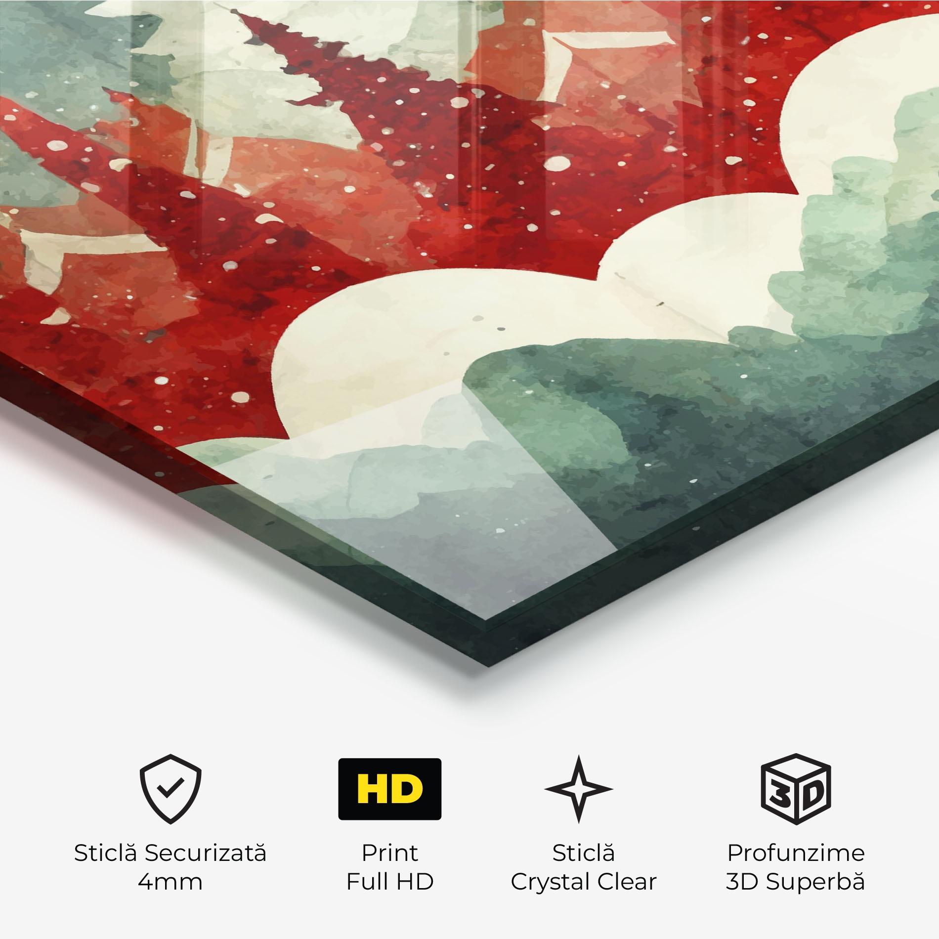 Tablou Sticla Christmas Landscape mockup 3