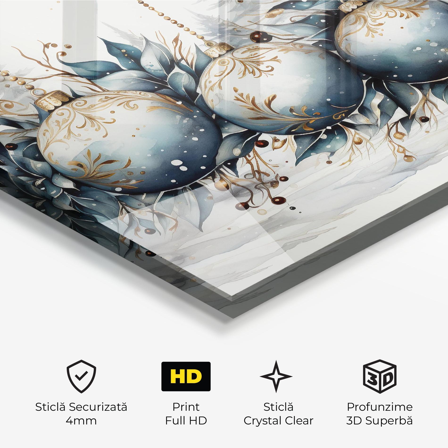 Tablou Sticla Christmas Paper mockup 3