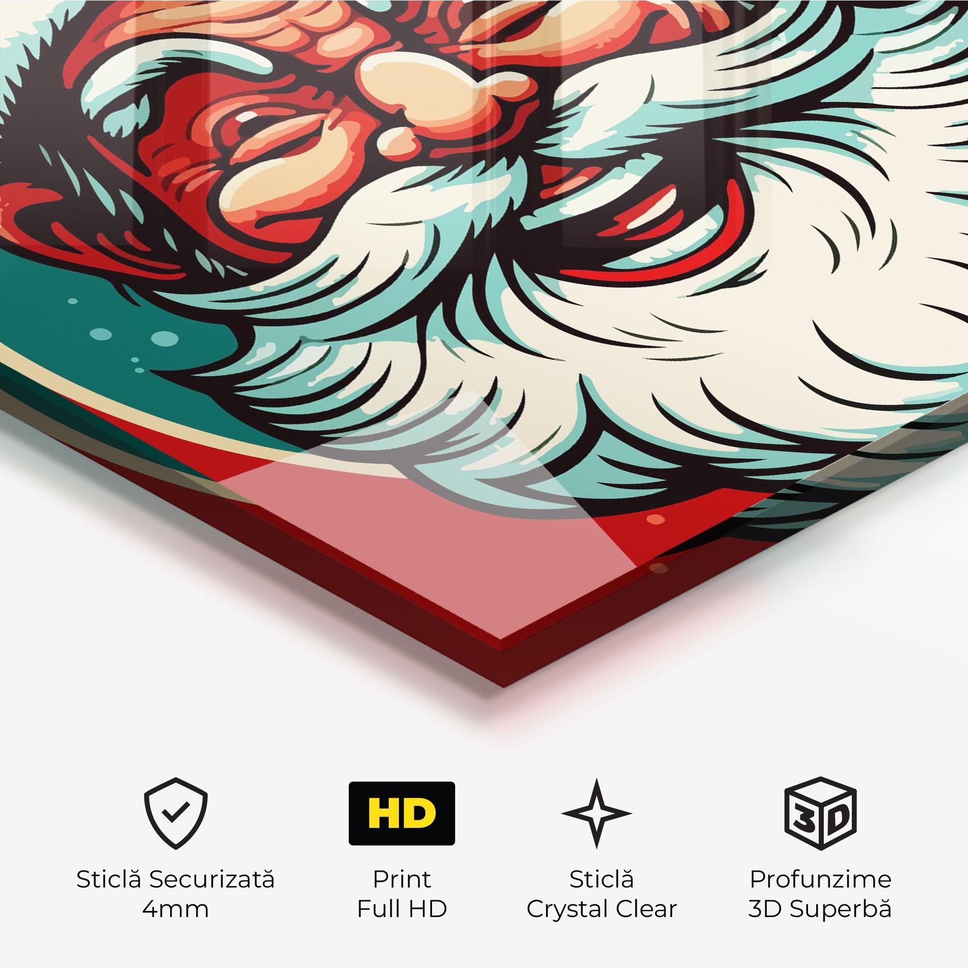 Tablou Sticla Crazy Smile mockup 3