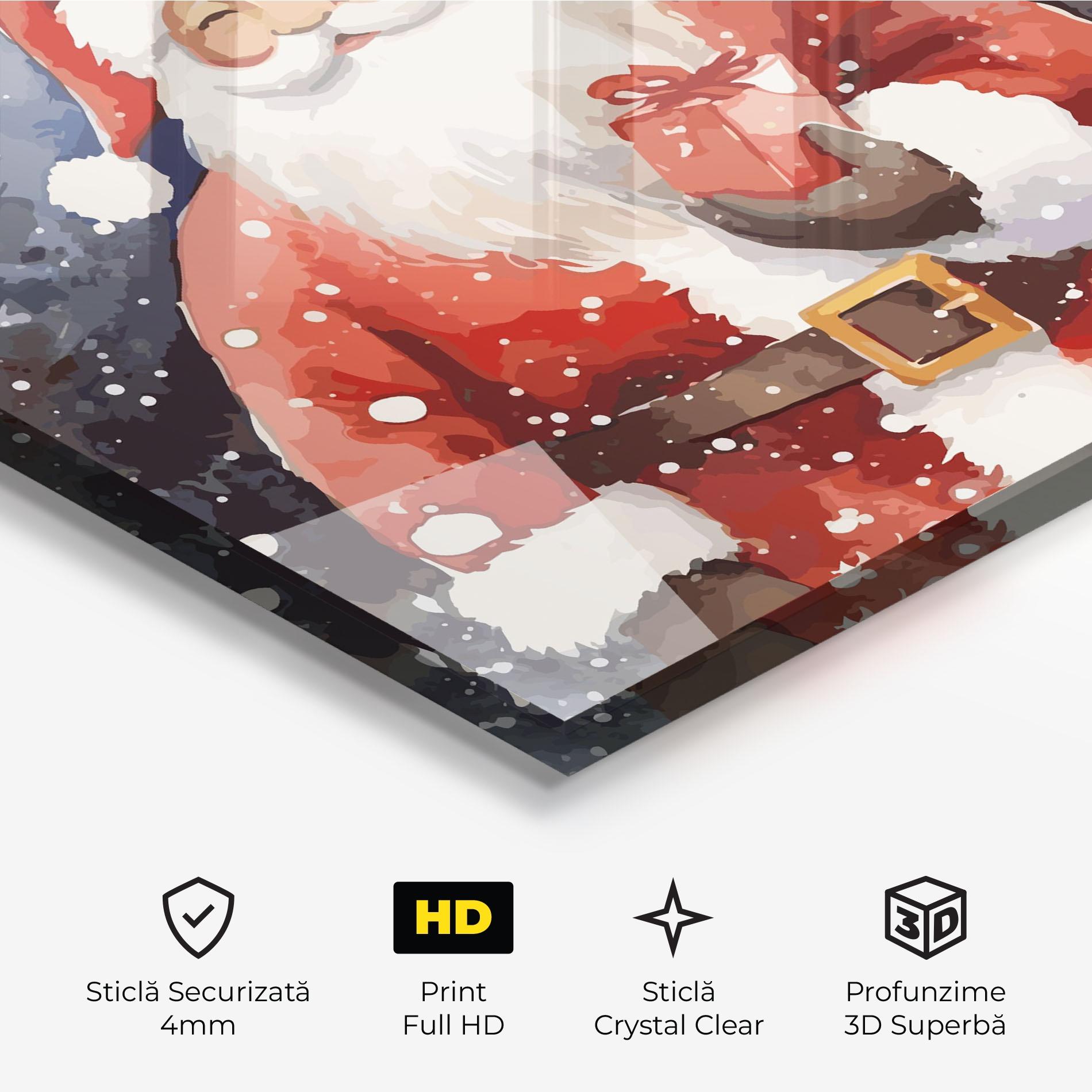 Tablou Sticla Holding Gift mockup 3