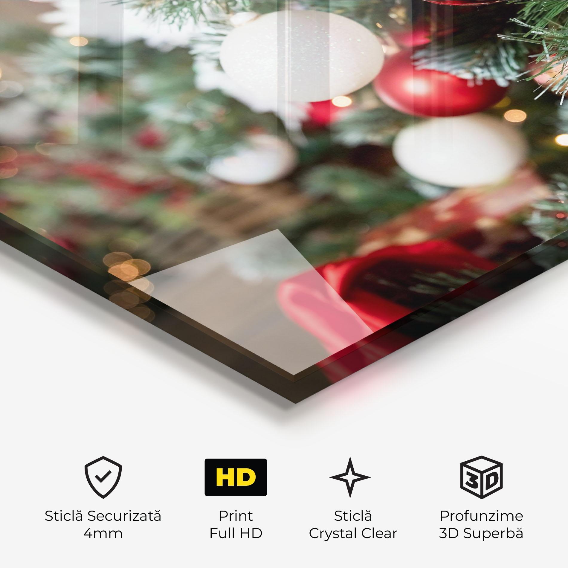 Tablou Sticla Magic Christmas Home mockup 3