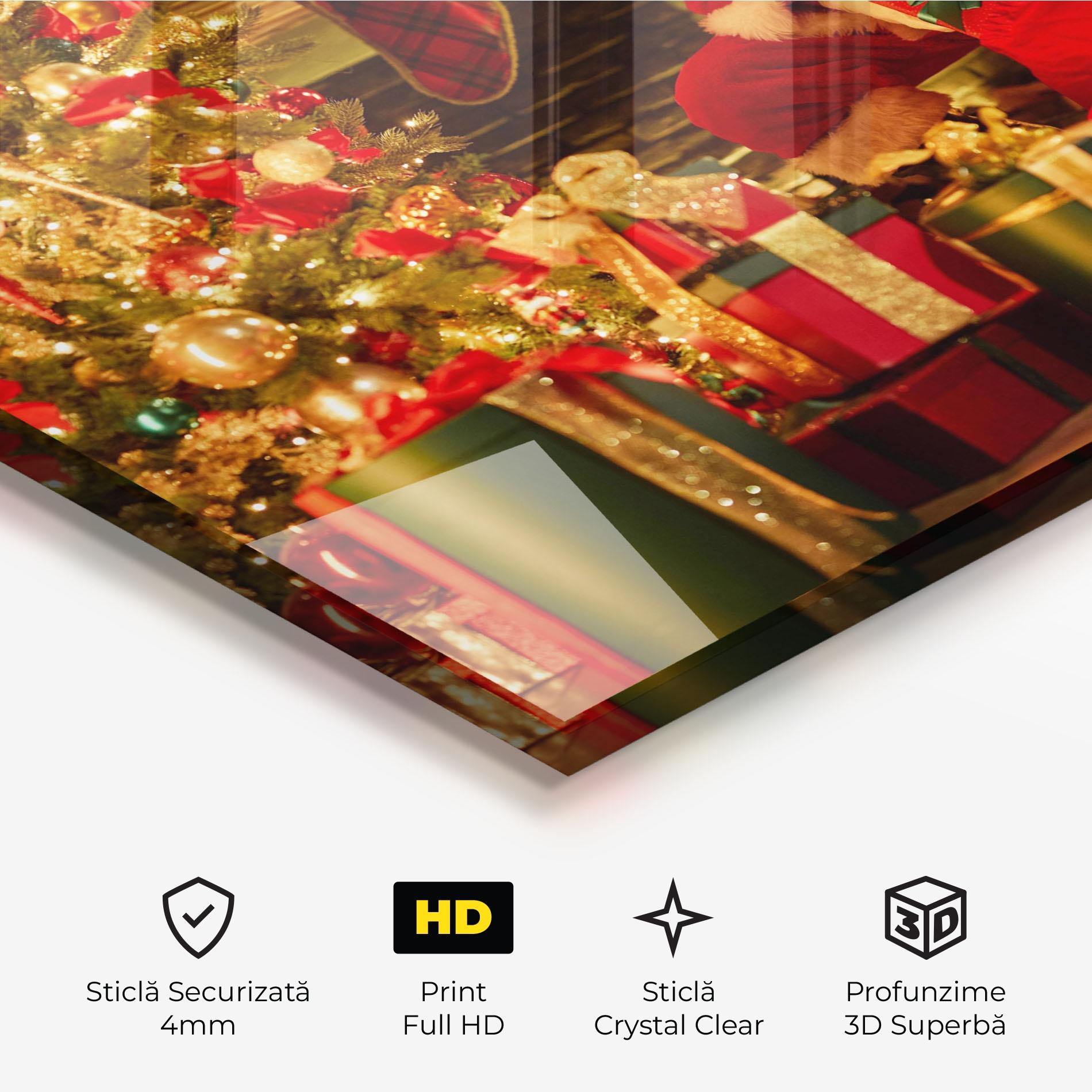 Tablou Sticla Presenting Gifts mockup 3