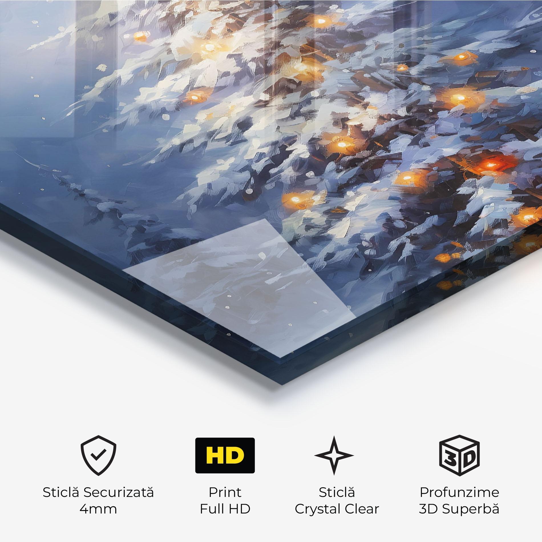 Tablou Sticla Tall Slender Tree mockup 3