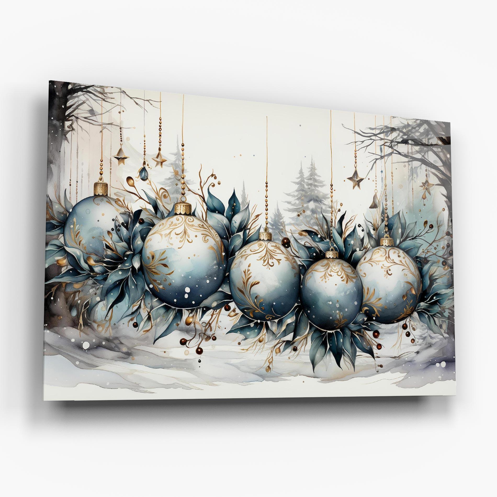 Tablou Sticla Christmas Paper mockup 6