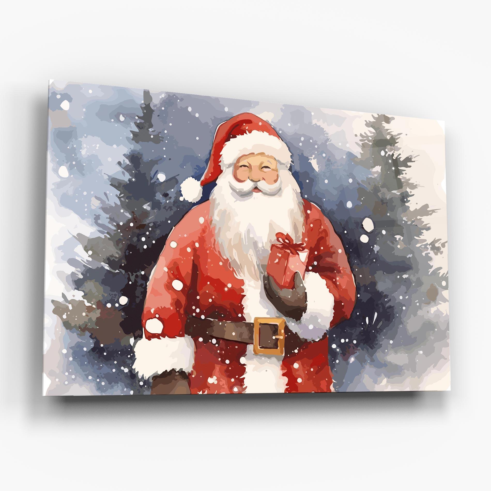 Tablou Sticla Holding Gift mockup 6