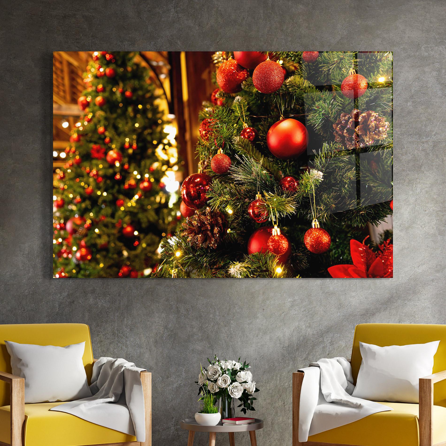 Tablou Sticla Christmas Concept mockup 4