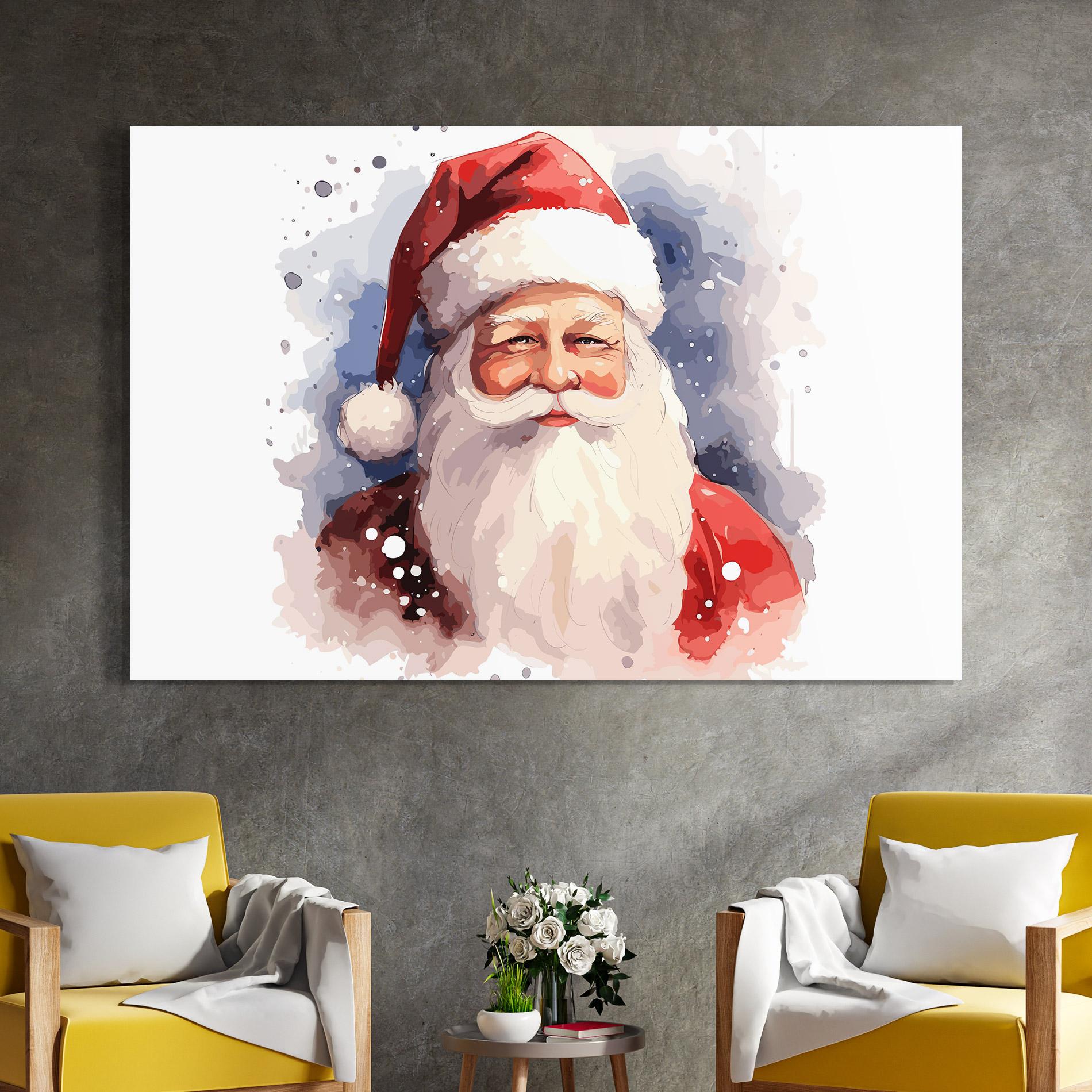 Tablou Sticla Cute Santa mockup 4