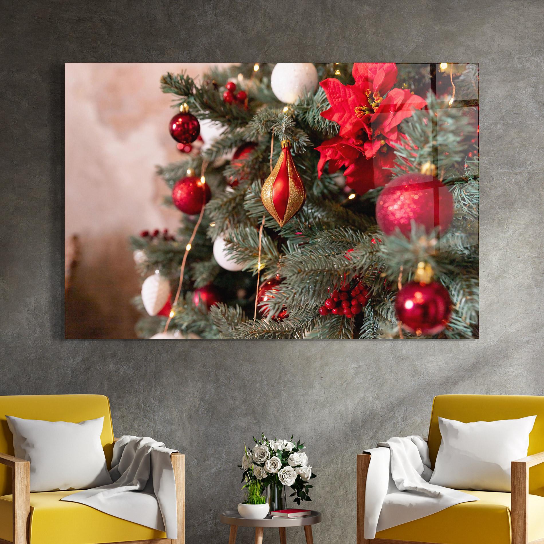Tablou Sticla Festive Christmas Decor mockup 4
