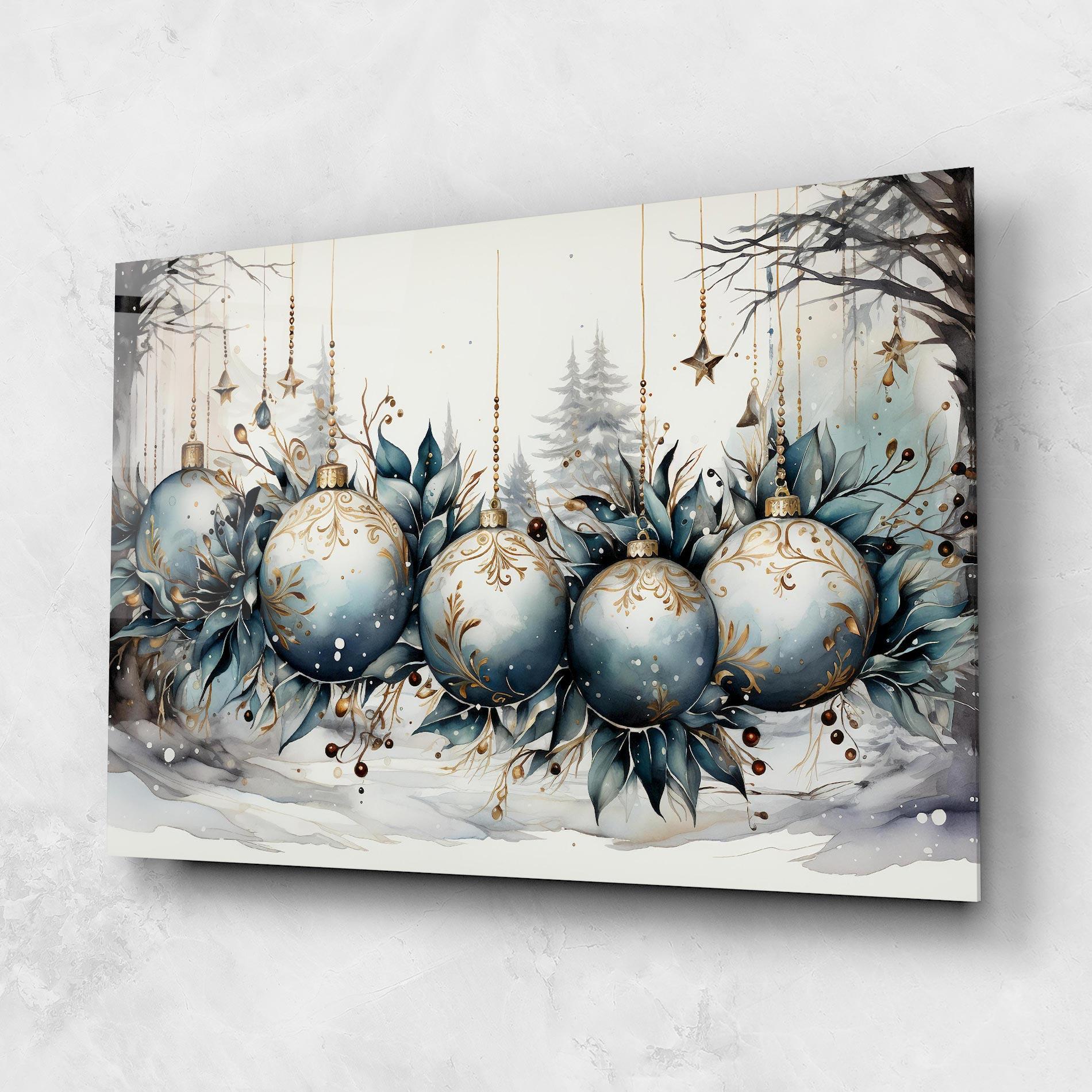 Tablou Sticla Christmas Paper mockup 1