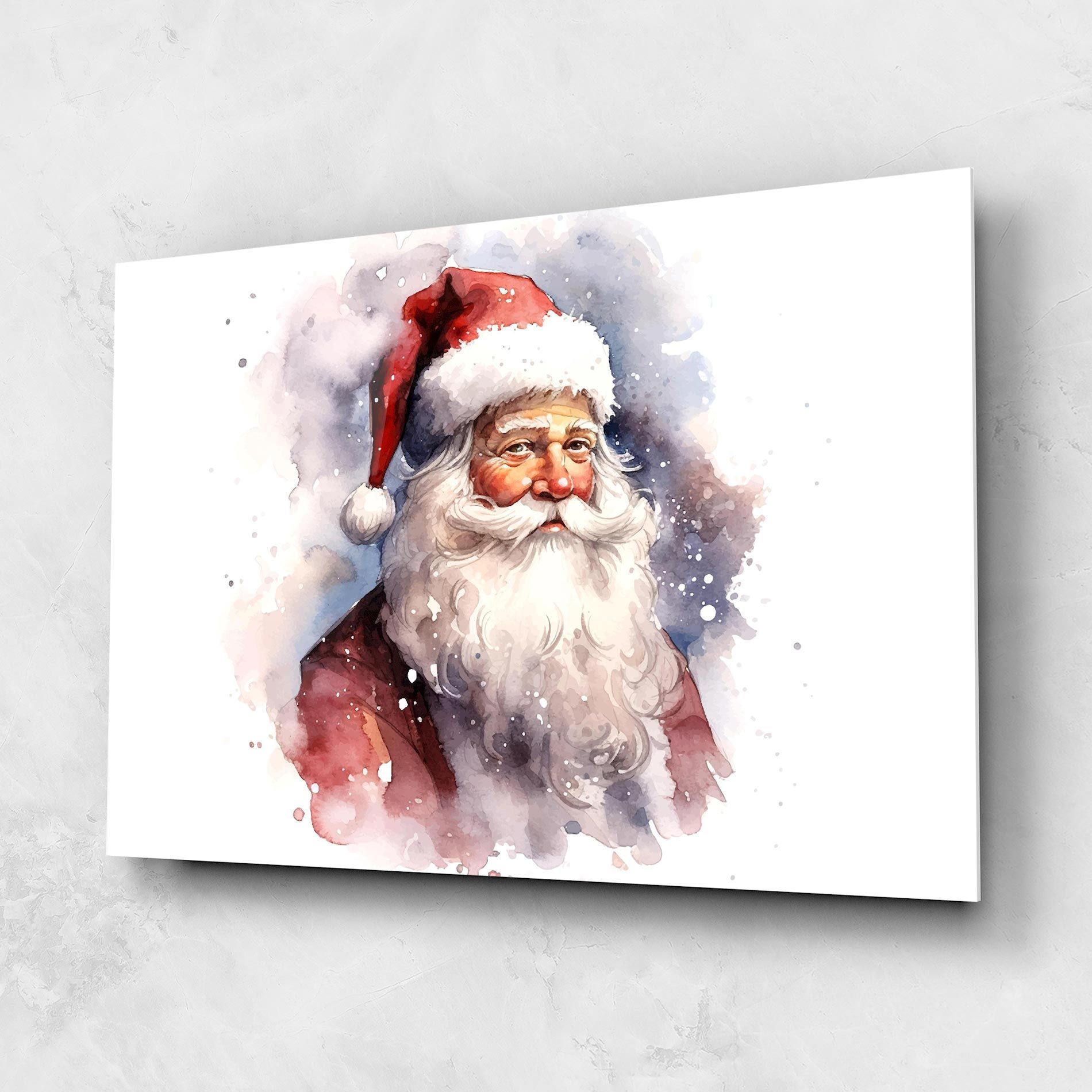 Watercolor Santa mockup 1