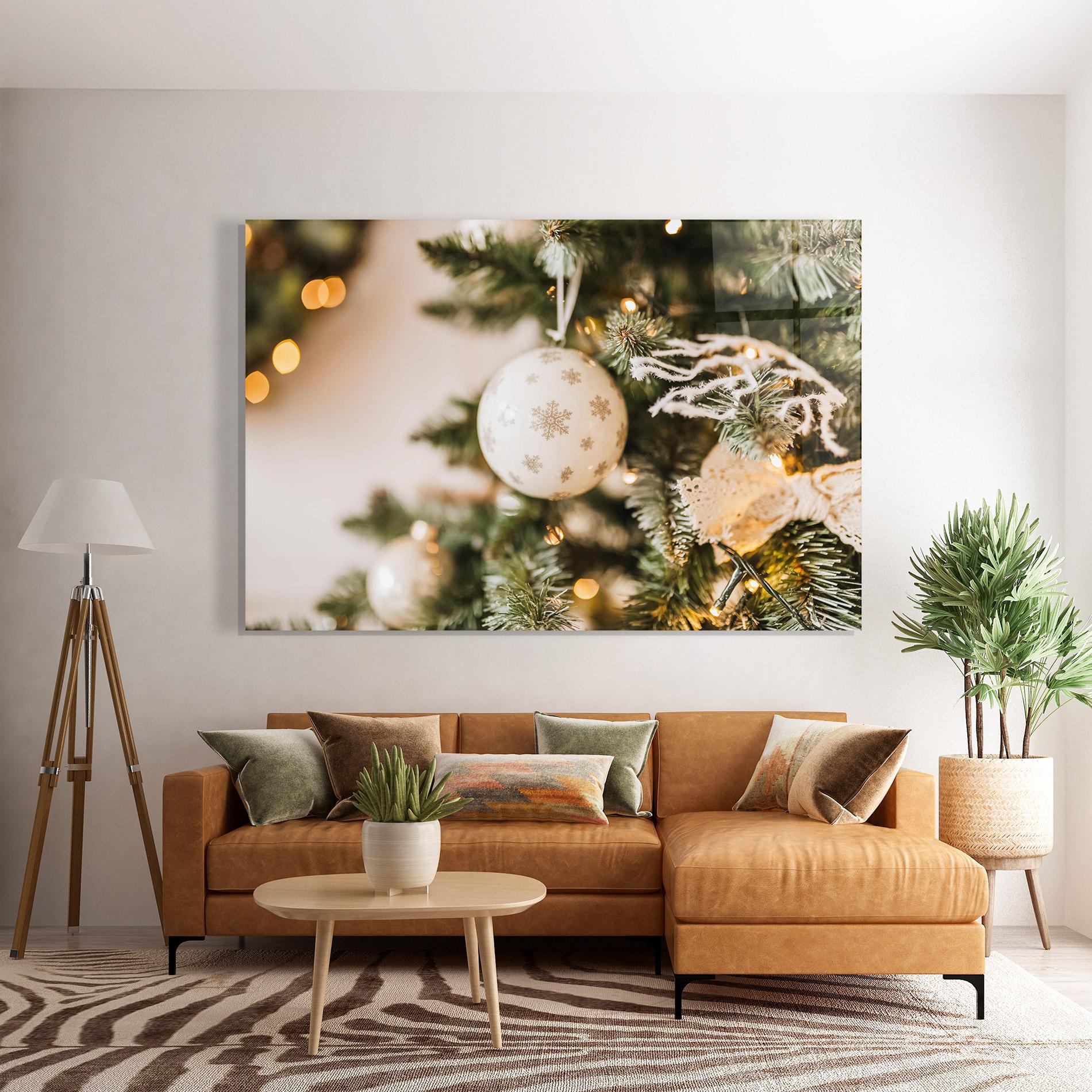 Tablou Sticla Christmas Home mockup 7