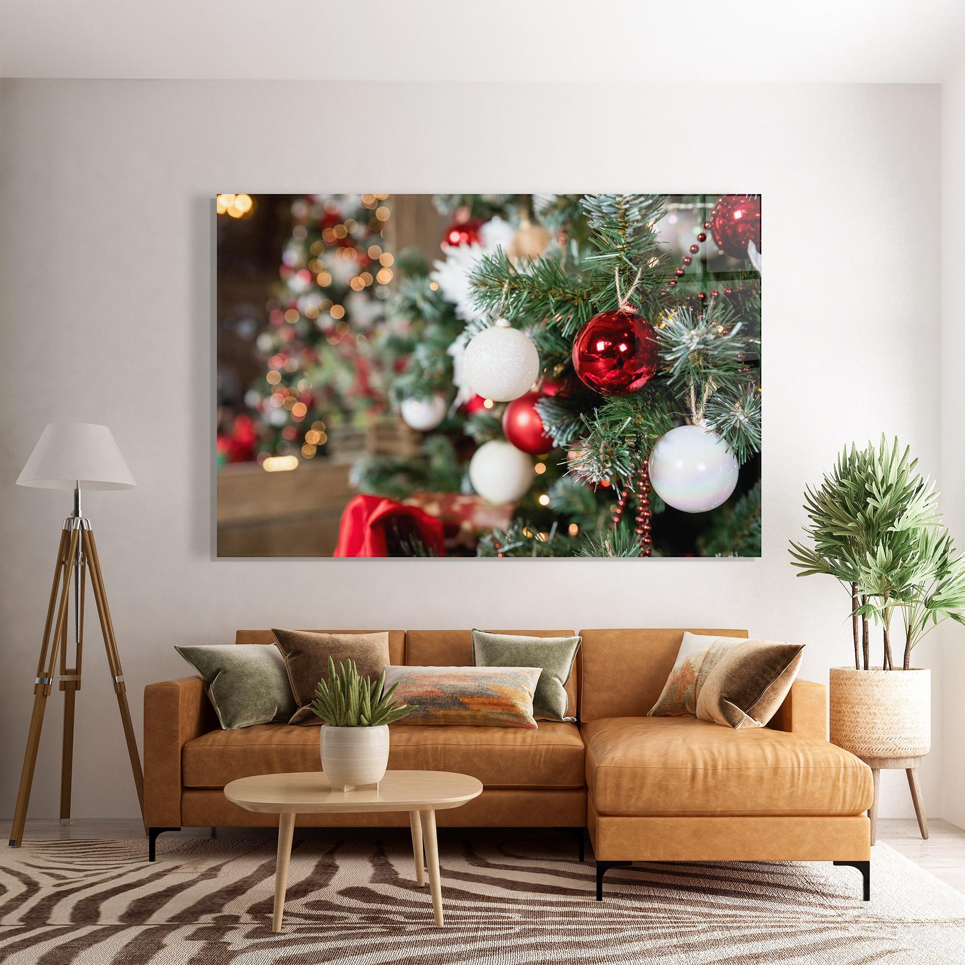Tablou Sticla Magic Christmas Home mockup 7