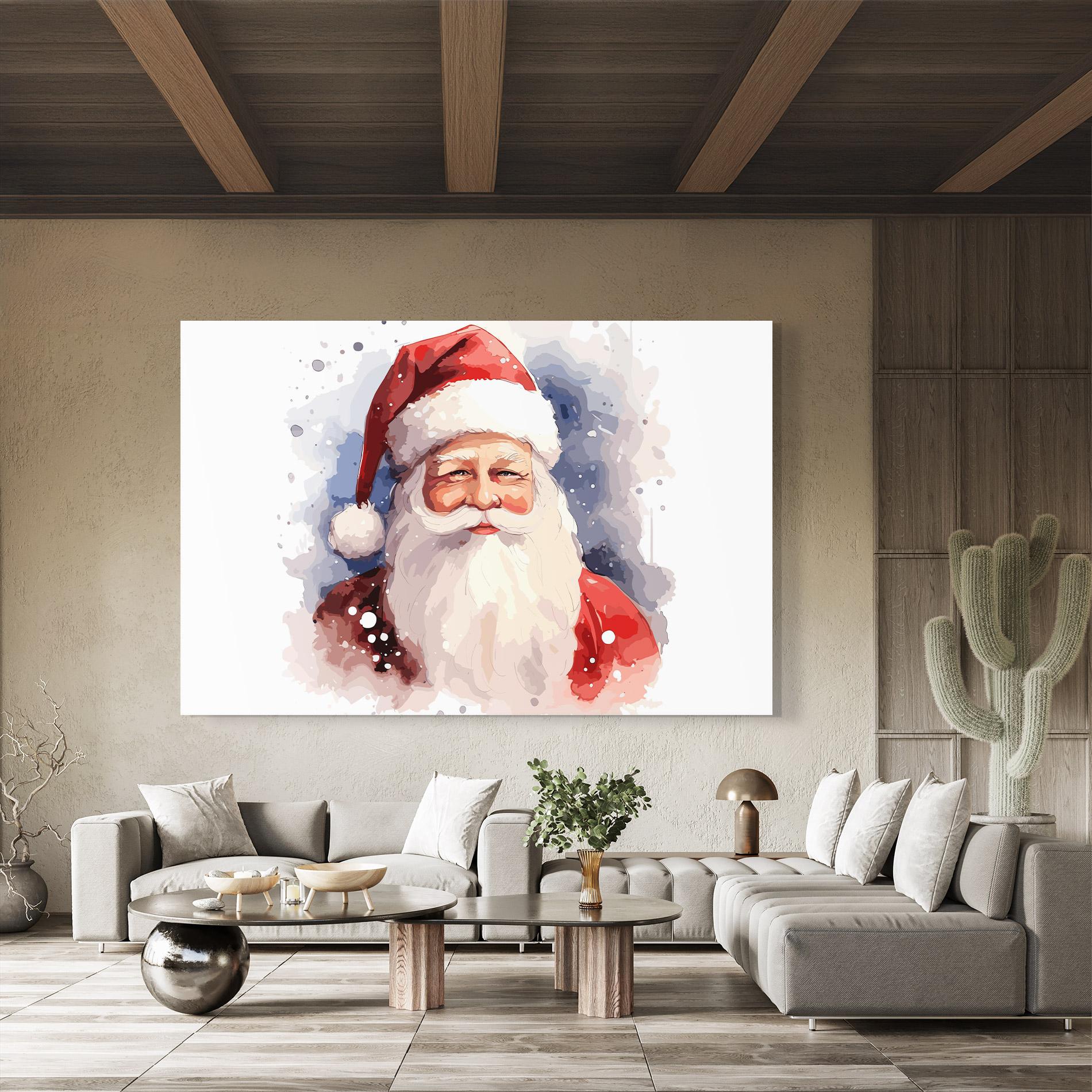 Tablou Sticla Cute Santa mockup 8